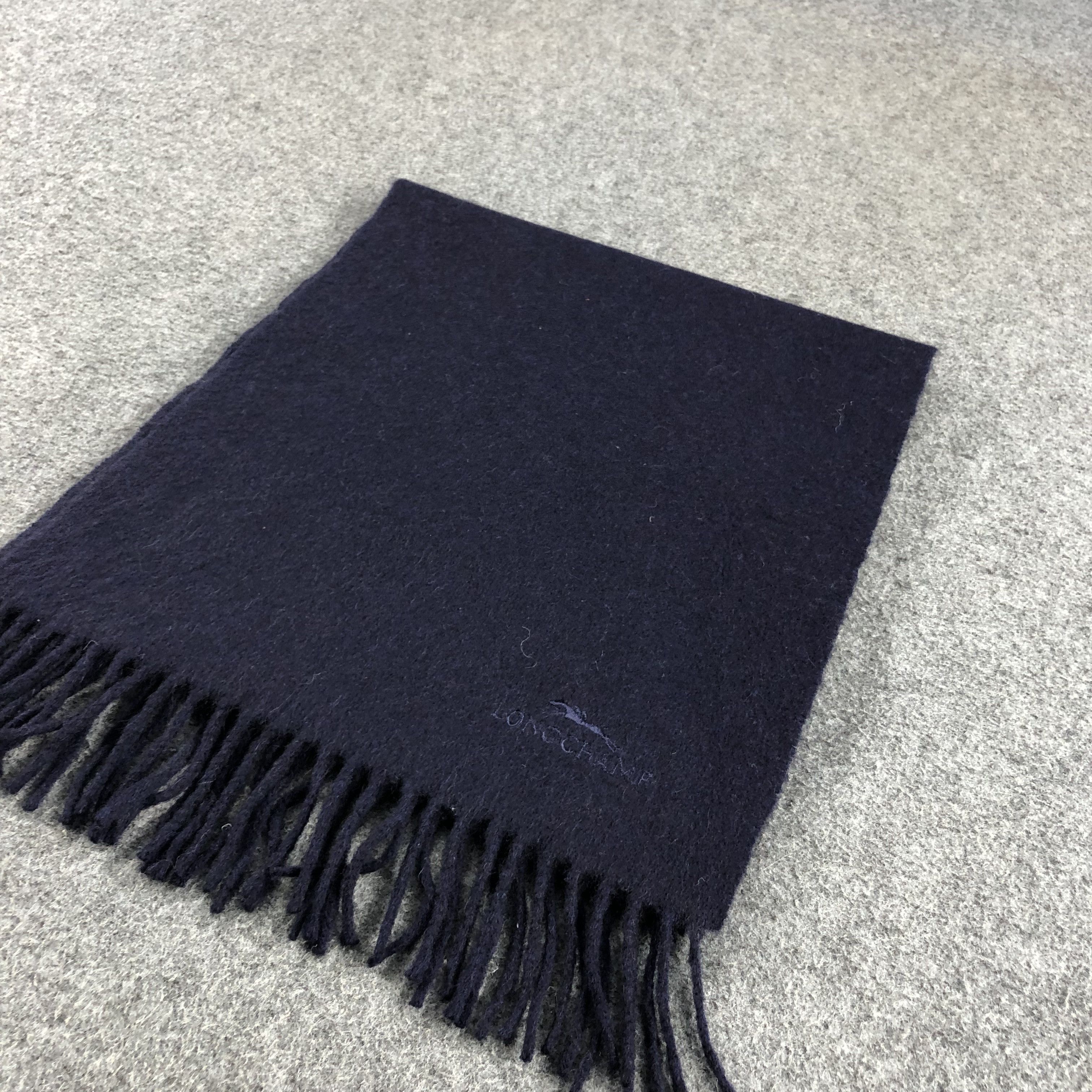 Longchamp Longchamp Cashmere Scarf Muffler V942 Size ONE SIZE - 3 Thumbnail