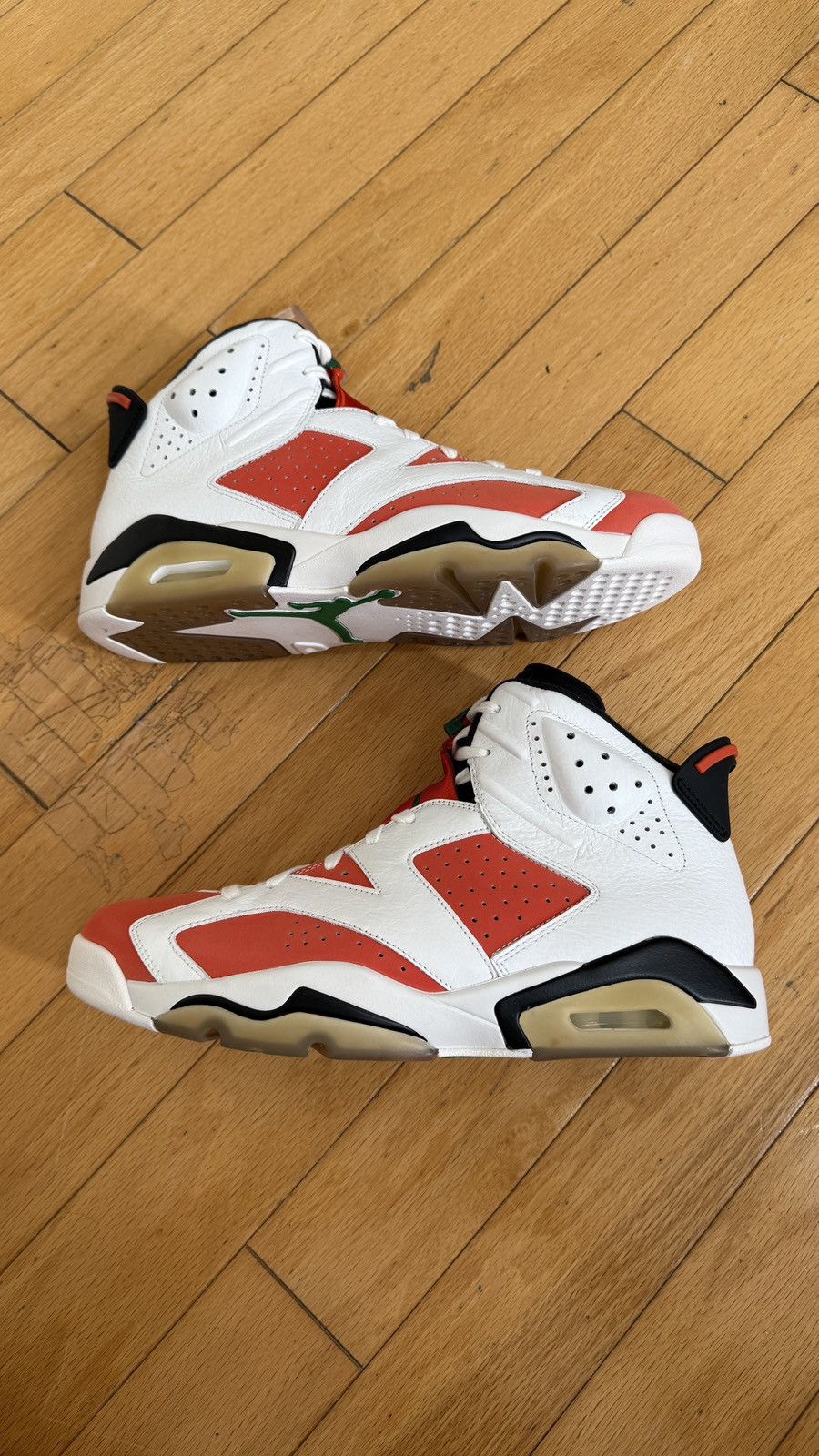 Jordan Brand AIR JODAN 6 RETRO GATORADE LIKE MIKE WHITE SNEAKERS Size US 12 / EU 45 - 5 Thumbnail