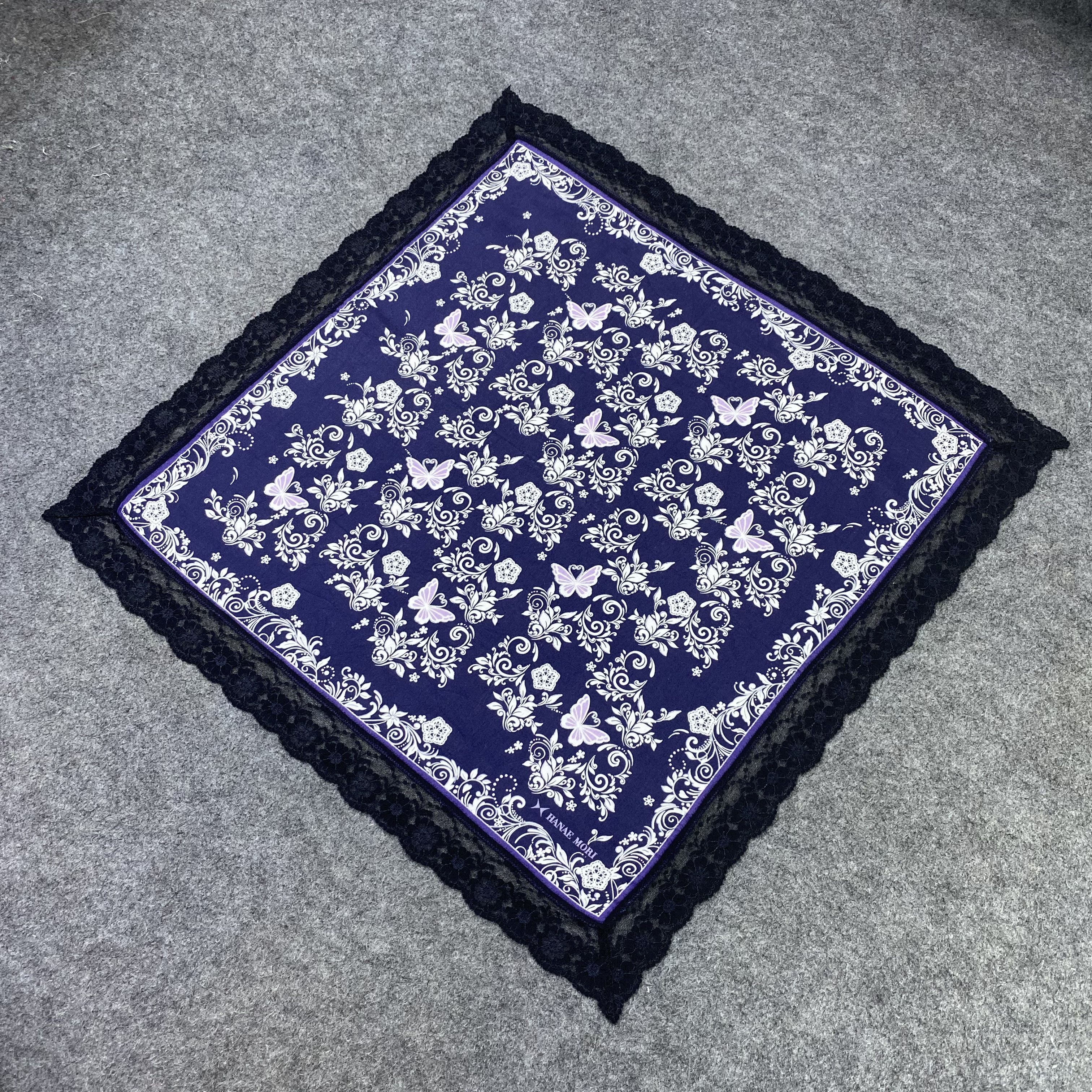 Hanae Mori Hanae Mori Handkerchief Neckerchief Bandana-B1984 Size ONE SIZE - 4 Thumbnail