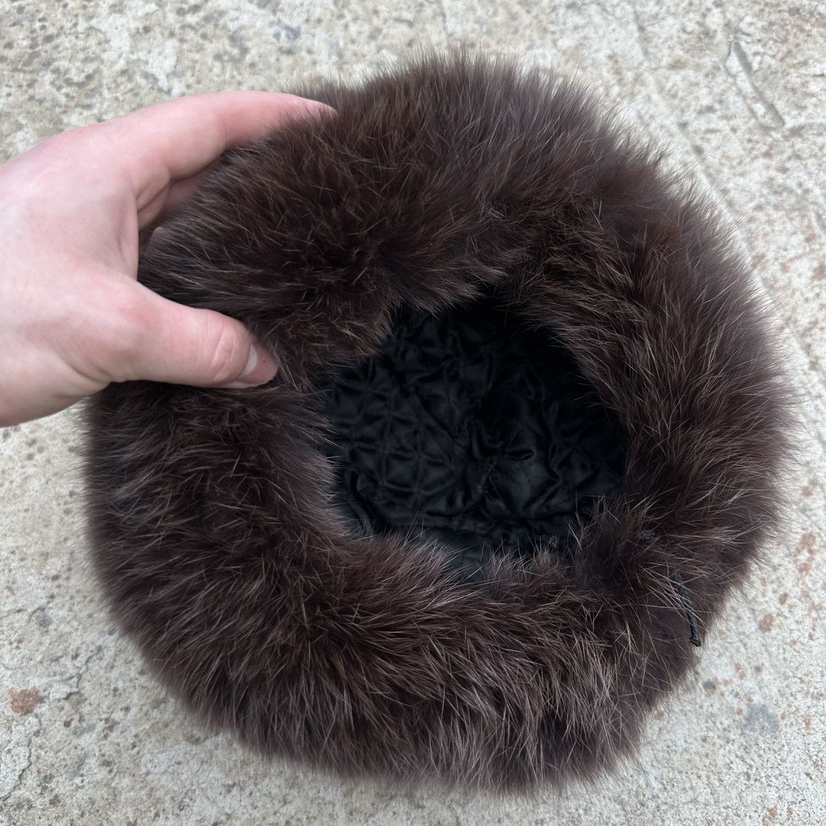 Designer × Japanese Brand Vintage Japanese Style Real Fur Cap Hat Ushanka Y2K 90s Size ONE SIZE - 5 Thumbnail