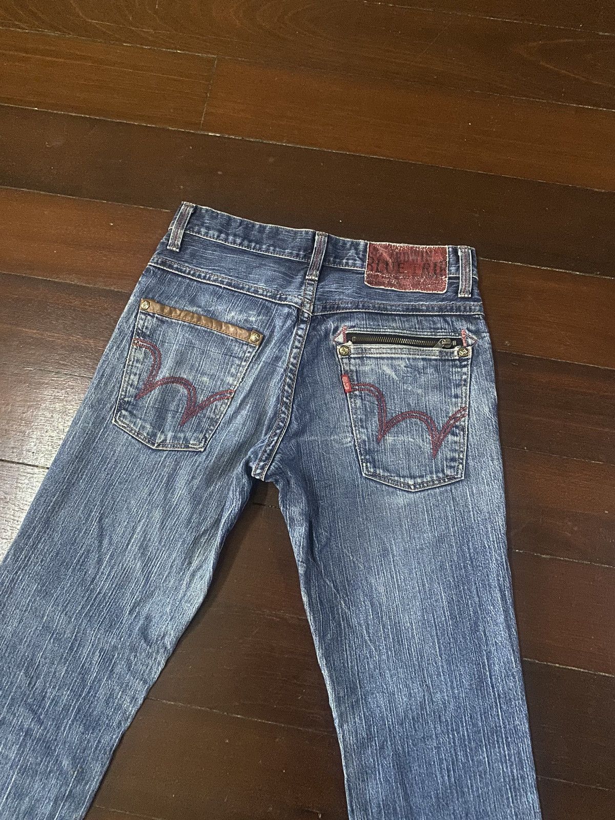 Edwin Fire 🔥🔥 EDWIN BLUE TRIP distressed denim flare jeans S1 Size US 32 / EU 48 - 15 Thumbnail