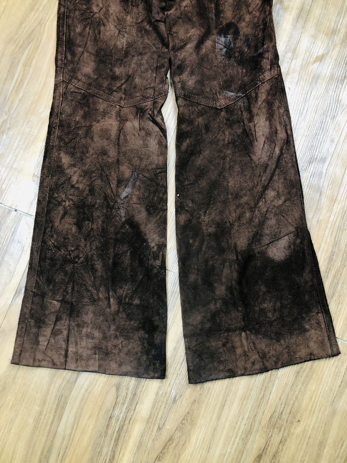 If Six Was Nine Rare Canadiaz Suede Leather Pants Flare (38) Size US 30 / EU 46 - 12 Thumbnail