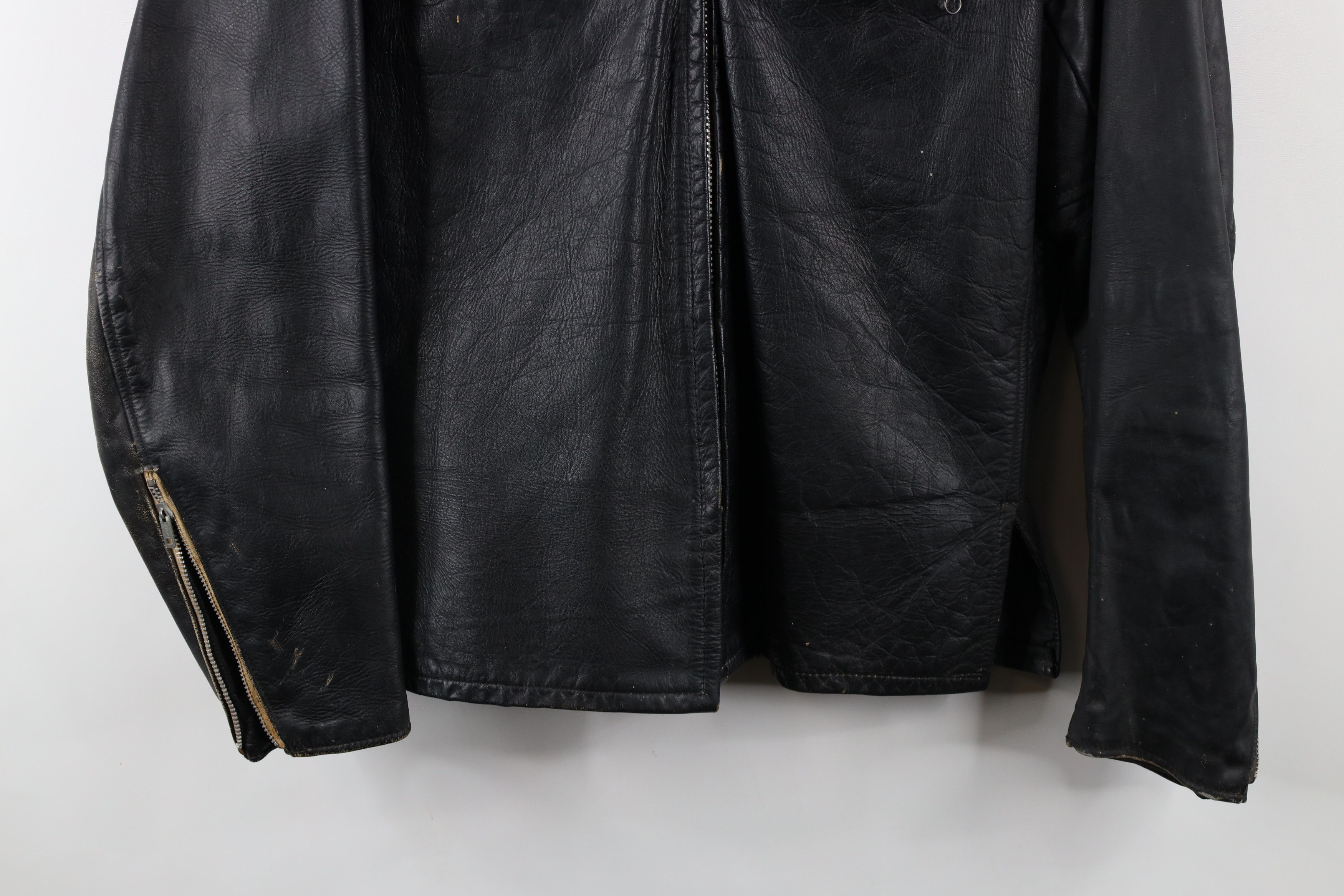 Vintage Vintage 60s 70s Streetwear Chain Zipper Cafe Jacket USA Size US L / EU 52-54 / 3 - 3 Thumbnail