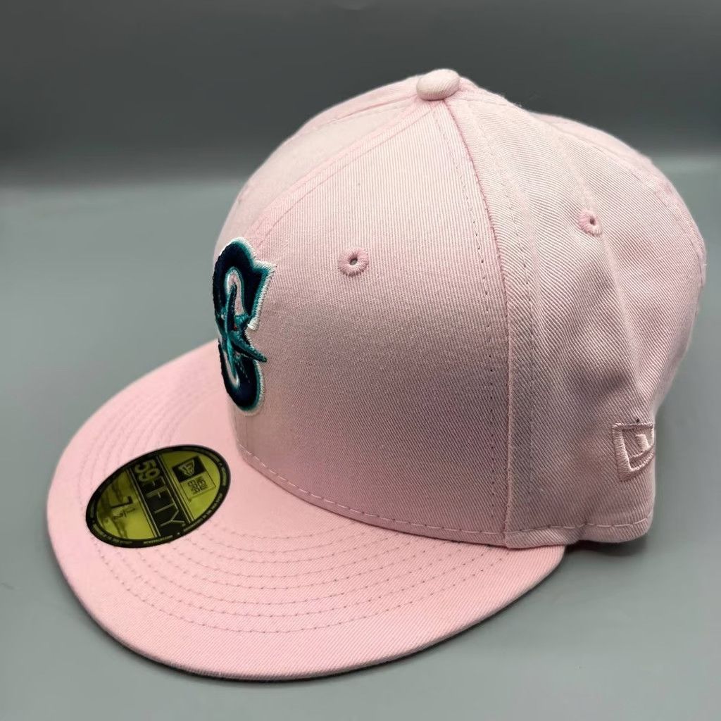 New Era Seattle Mariners Hat Men 7 1/2 59Fifty New Era Fitted Cap Size ONE SIZE - 3 Thumbnail