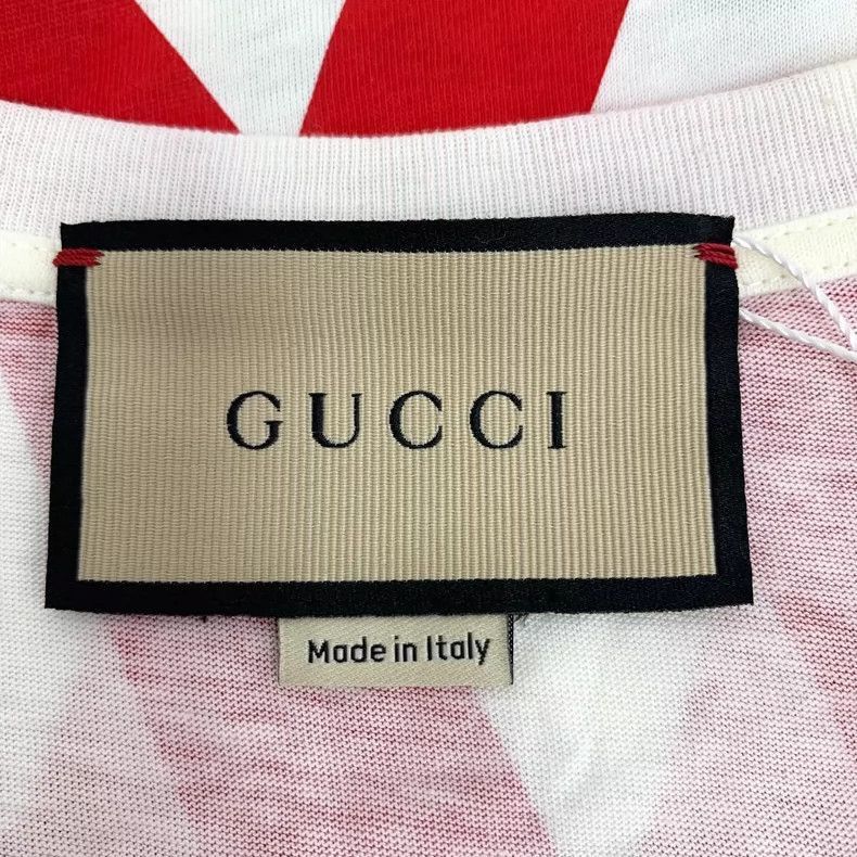 Gucci Gucci Red Striped Cotton Crew Neck T-Shirt-2506 Size US S / EU 44-46 / 1 - 5 Thumbnail