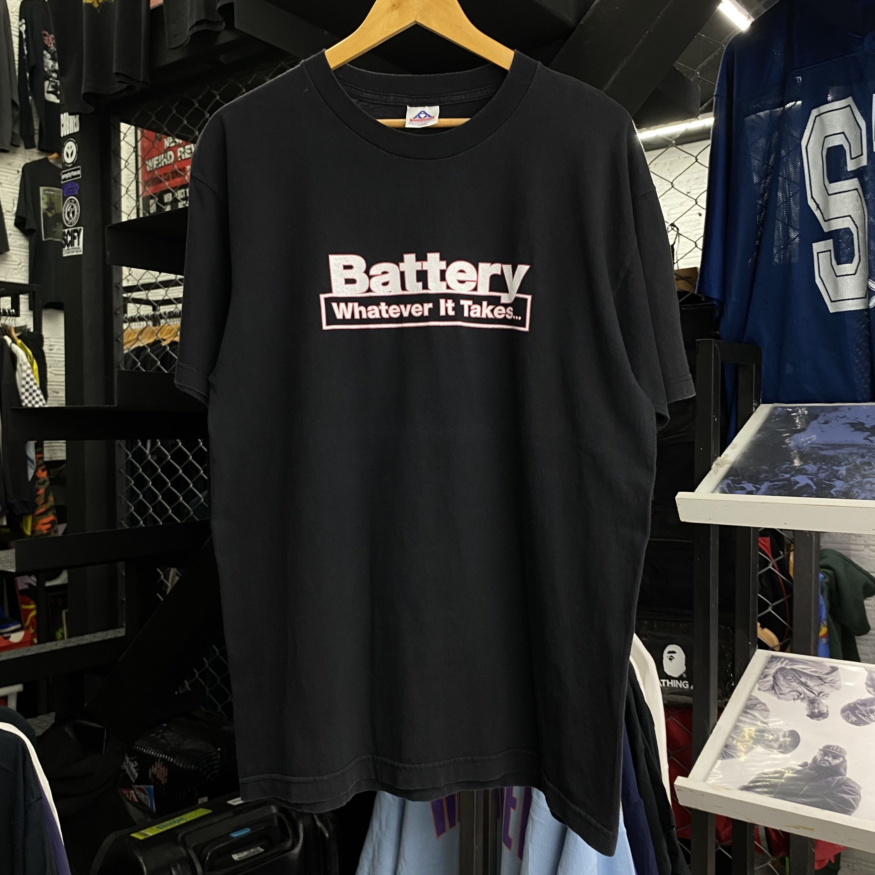 Band Tees BATTERY Whatever It Takes Vintage 1998 Shirt Size US L / EU 52-54 / 3 - 1 Thumbnail