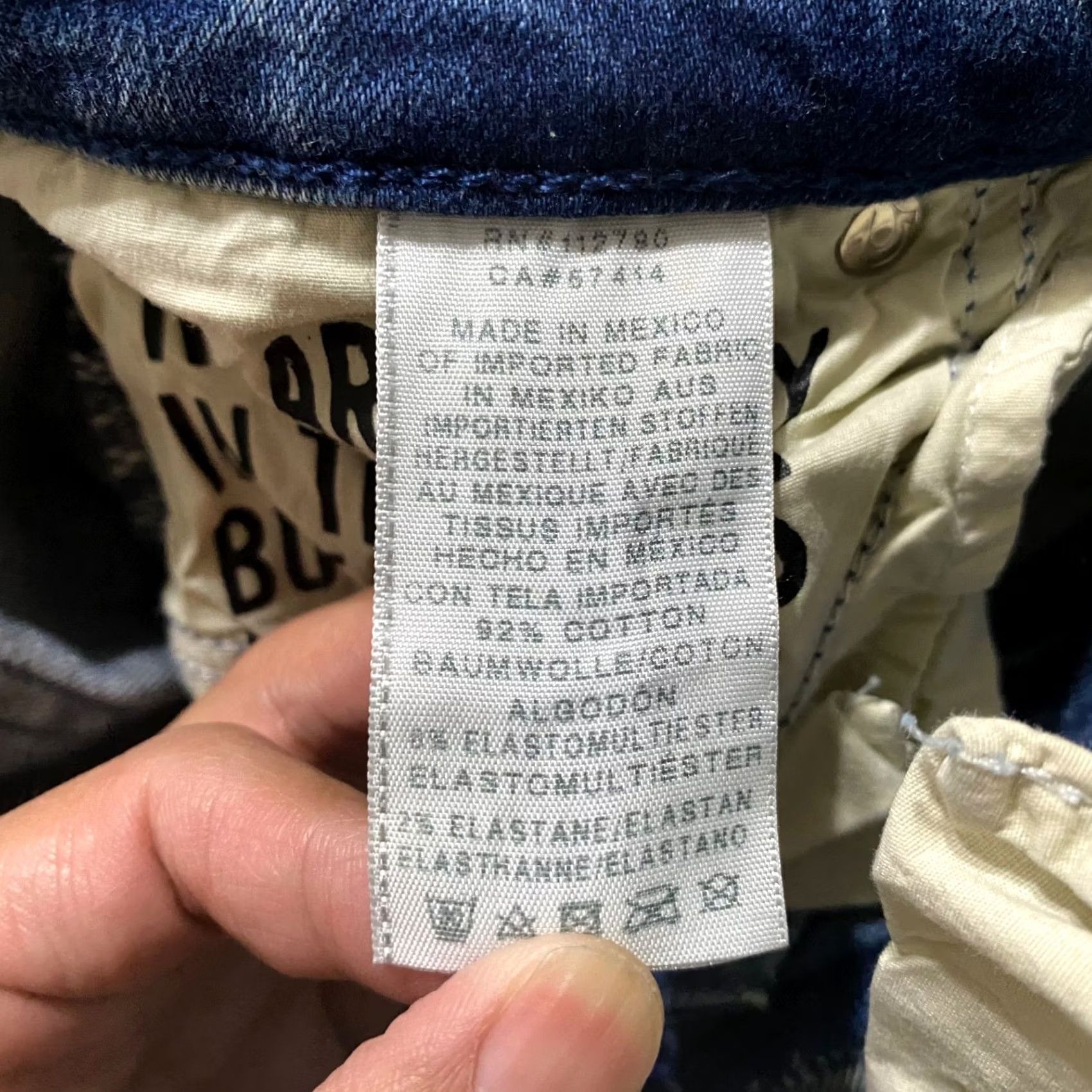 True Religion True Religion Jeans Denim 31 Blue Distressed Skinny 5-Pocket Women's Regular Rise High Rise (31) Wool? Size 24" / US 00 / IT 34 - 5 Thumbnail