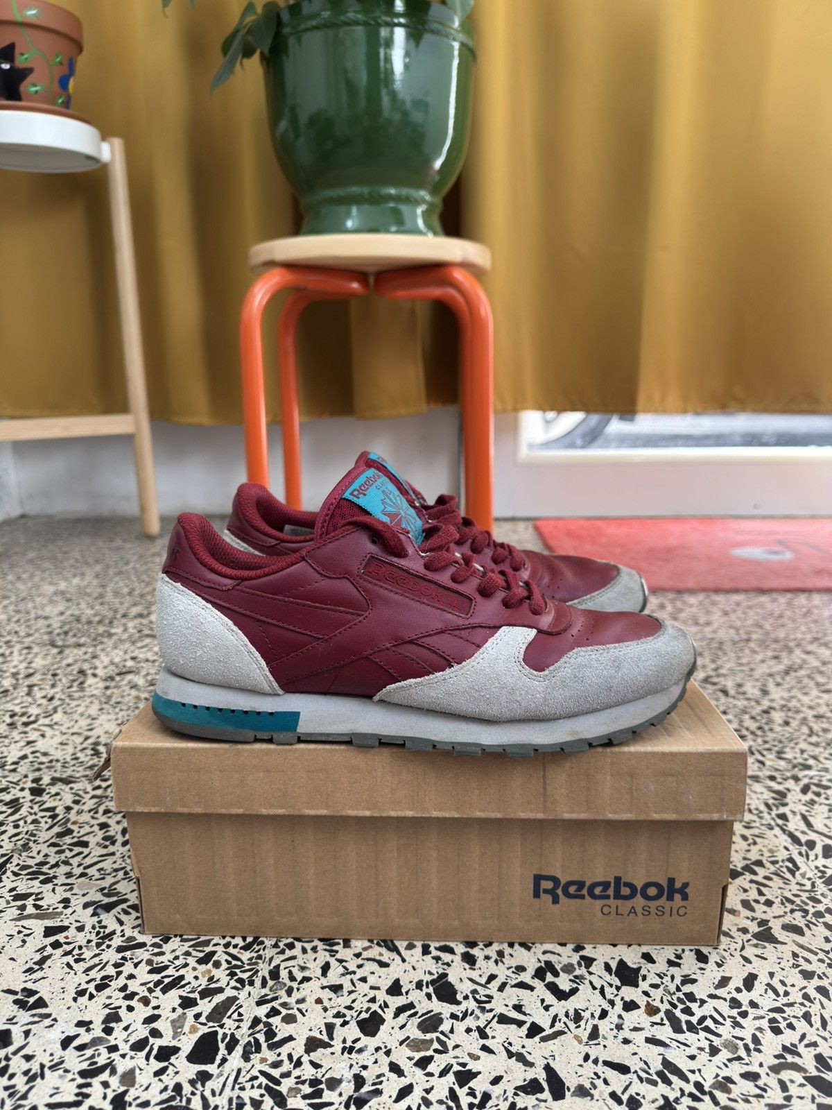 Other Reebok Classic Leather Burgundy Cloud Grey - BD4413 Size US 8 / EU 41 - 1 Thumbnail