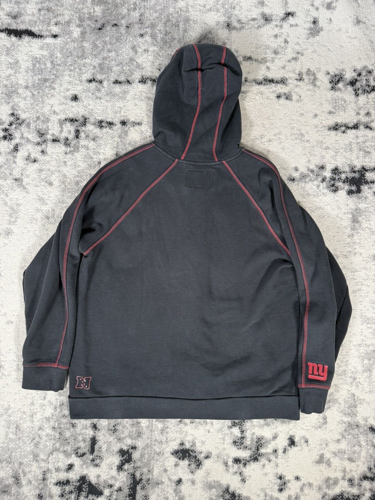 NFL Vintage NFL Pro Line NY Giants Full Zip Hoodie Size US XL / EU 56 / 4 - 2 Thumbnail