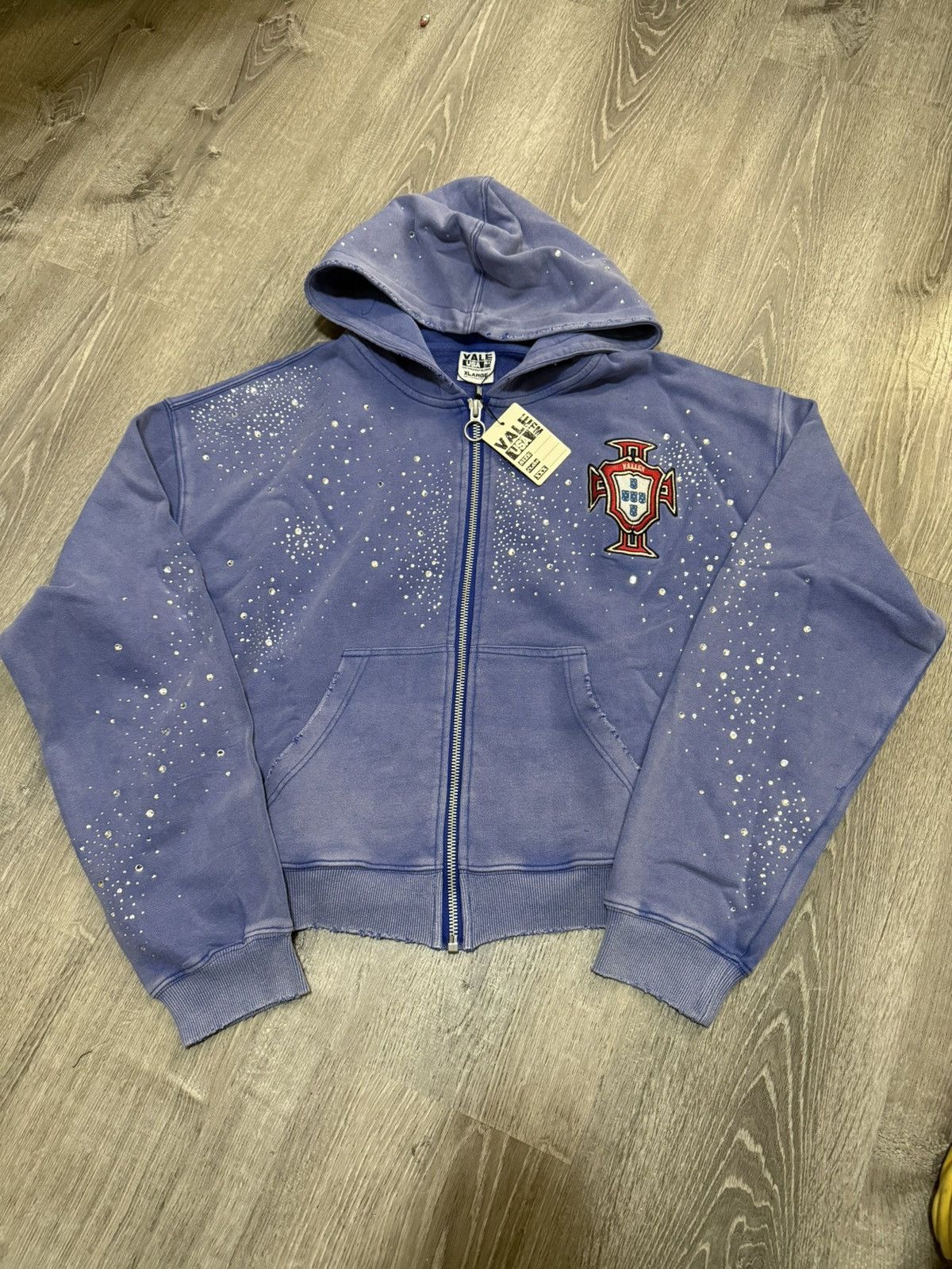 Vale Vale Sea Cluster Zip Up Hoodie Blue Size Medium Size US M / EU 48-50 / 2 - 1 Thumbnail