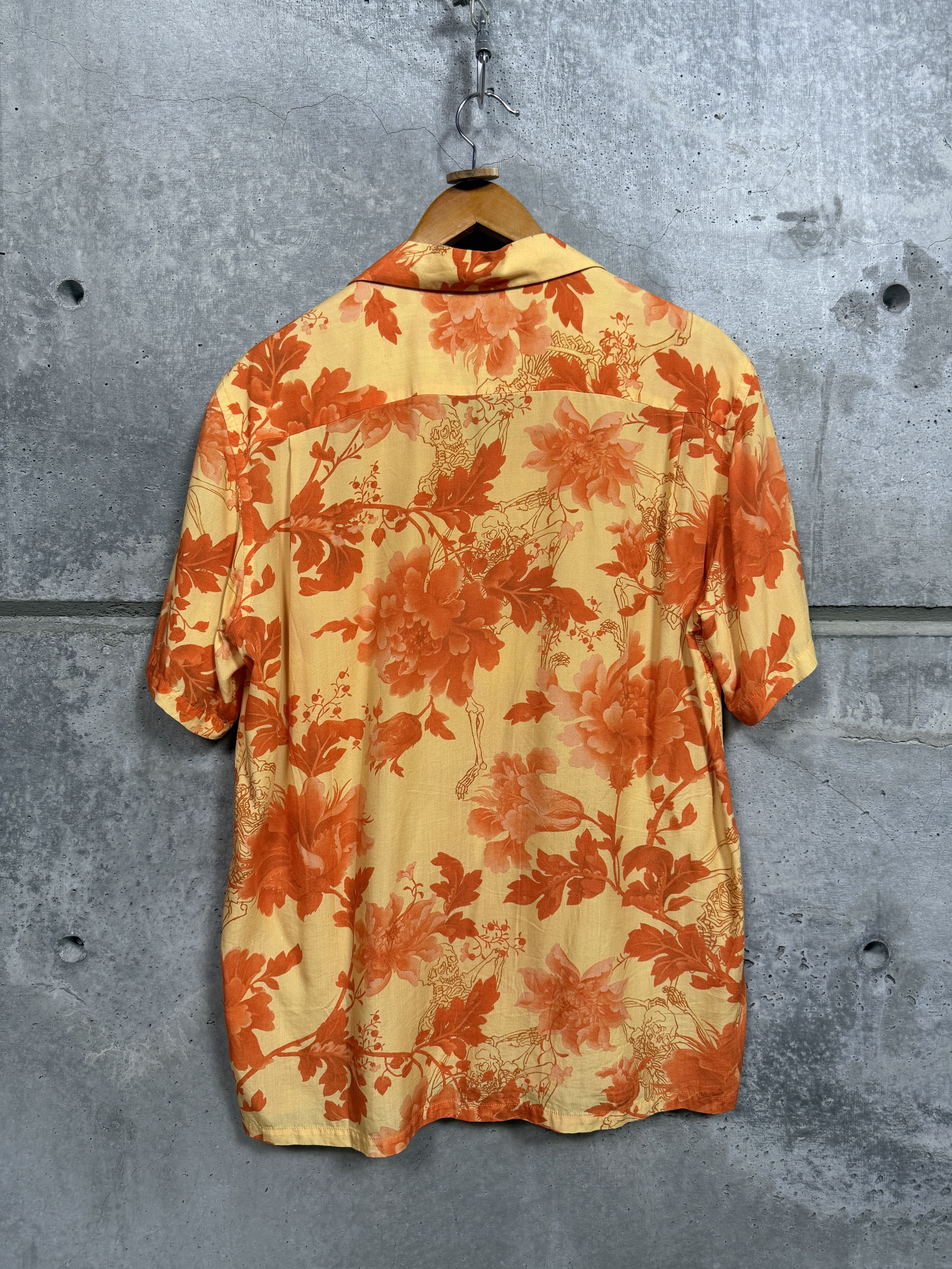 Y's for Men Yohji Yamamoto Y's for Men Floral Skull Print Button Shirt Size US XL / EU 56 / 4 - 2 Thumbnail