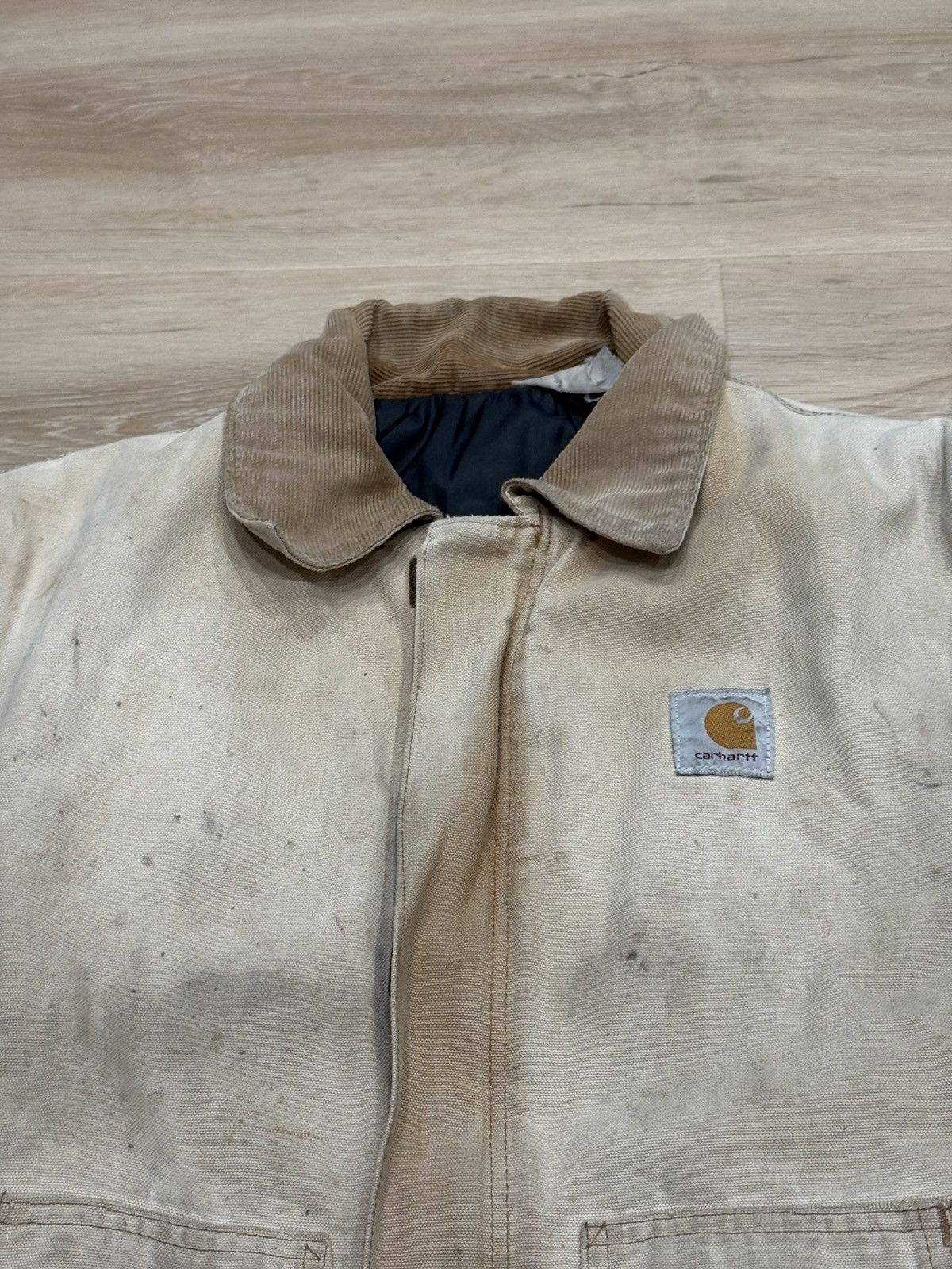 Carhartt Vintage 80s Carhartt Detroit Style Jacket (Thrashed) Size US L / EU 52-54 / 3 - 6 Thumbnail