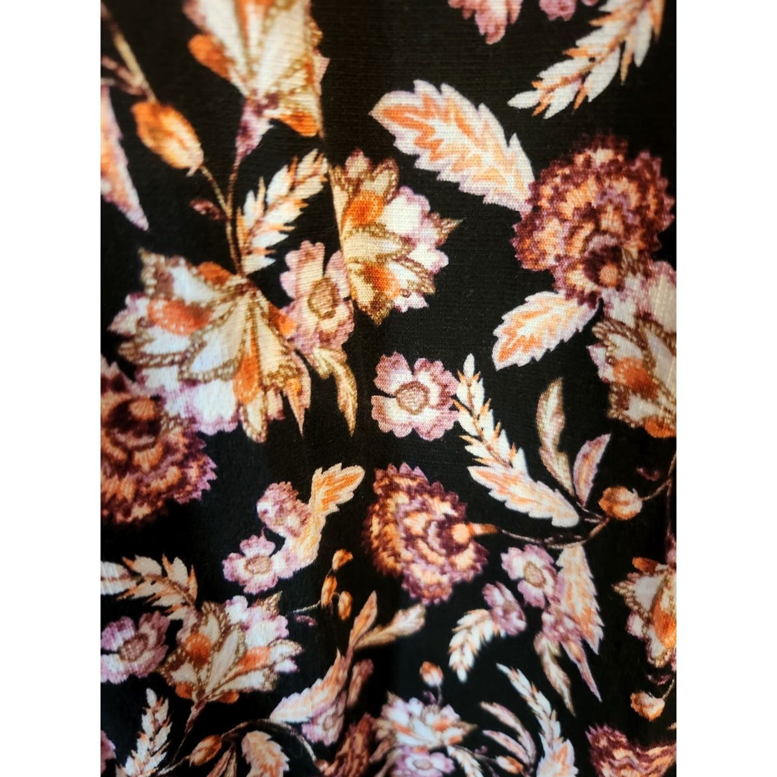 Vintage Terra & Sky Women Plus Size 4X Floral Paisley Balloon Sleeve Blouse Size XXL / US 16-18 / IT 52-54 - 2 Thumbnail