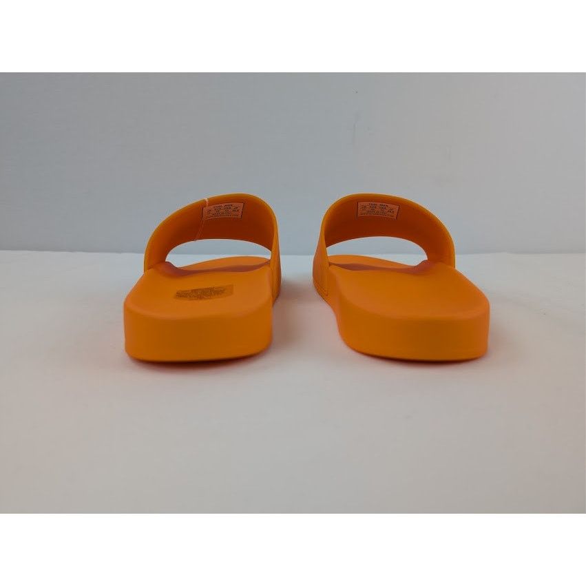 Balenciaga o1rshd1 Q:2 / Rubber Logo Pool Slide Sandals Orange / Black Size US 12 / EU 45 - 11 Thumbnail