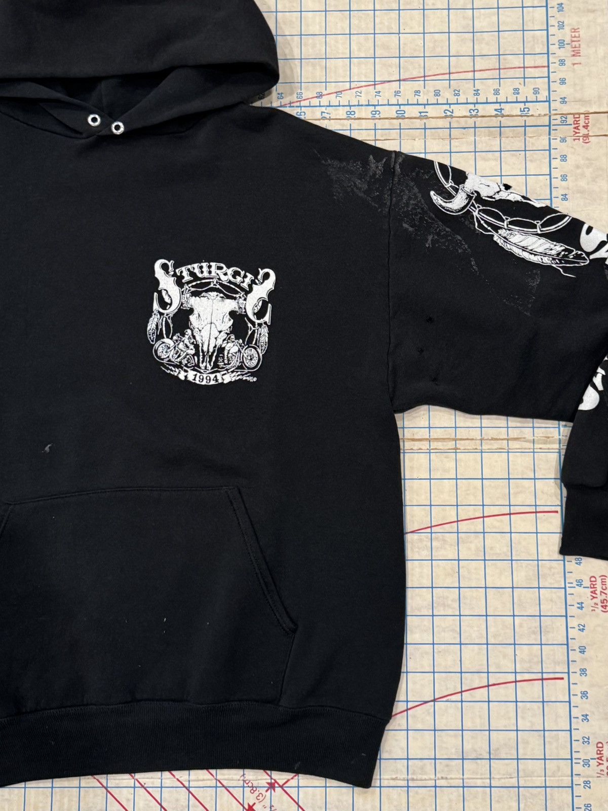 Vintage Vintage Sturgis 1994 Black Hoodie Used Condition Mens Large Size US L / EU 52-54 / 3 - 6 Thumbnail