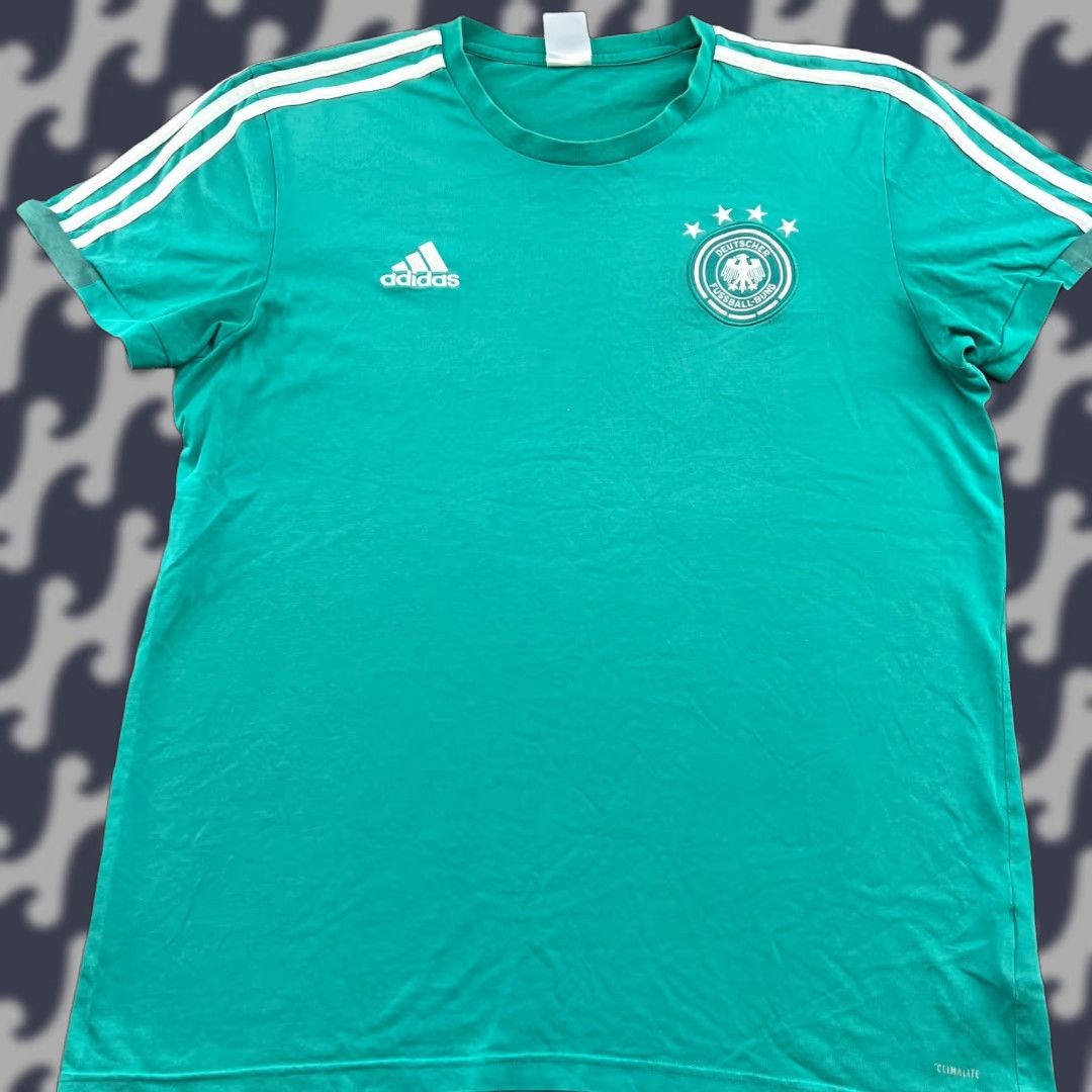 Adidas Germany 2018 Training Shirt Football Jersey Mens XL Green Drill Adidas Shirt Mens XL Green Jersey Size US XL / EU 56 / 4 - 1 Thumbnail