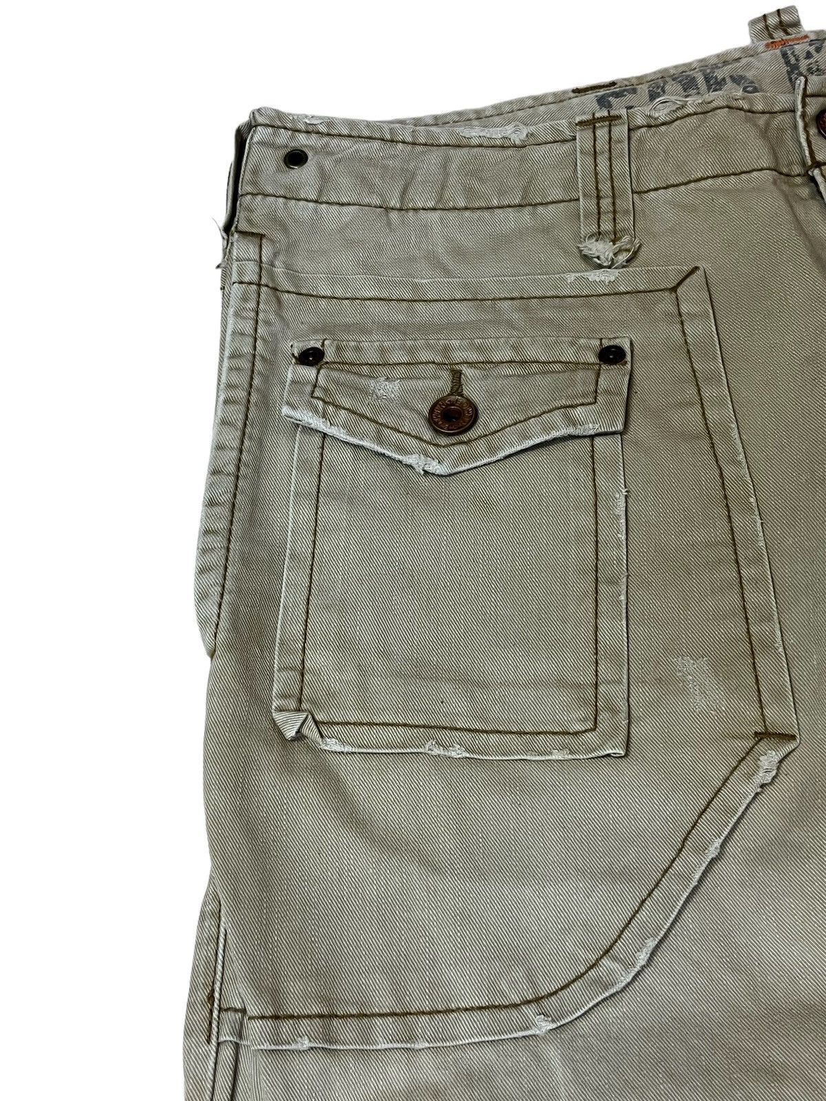 Edwin SICK🔥EDWIN TYPE 505 KHAKI FLARE TACTICAL PANT Size US 34 / EU 50 - 5 Thumbnail