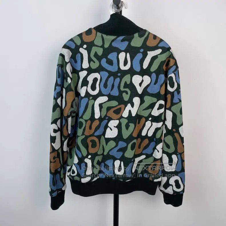 Louis Vuitton Louis Vuitton Graffiti camouflage logo baseball jacket Size US S / EU 44-46 / 1 - 2 Thumbnail