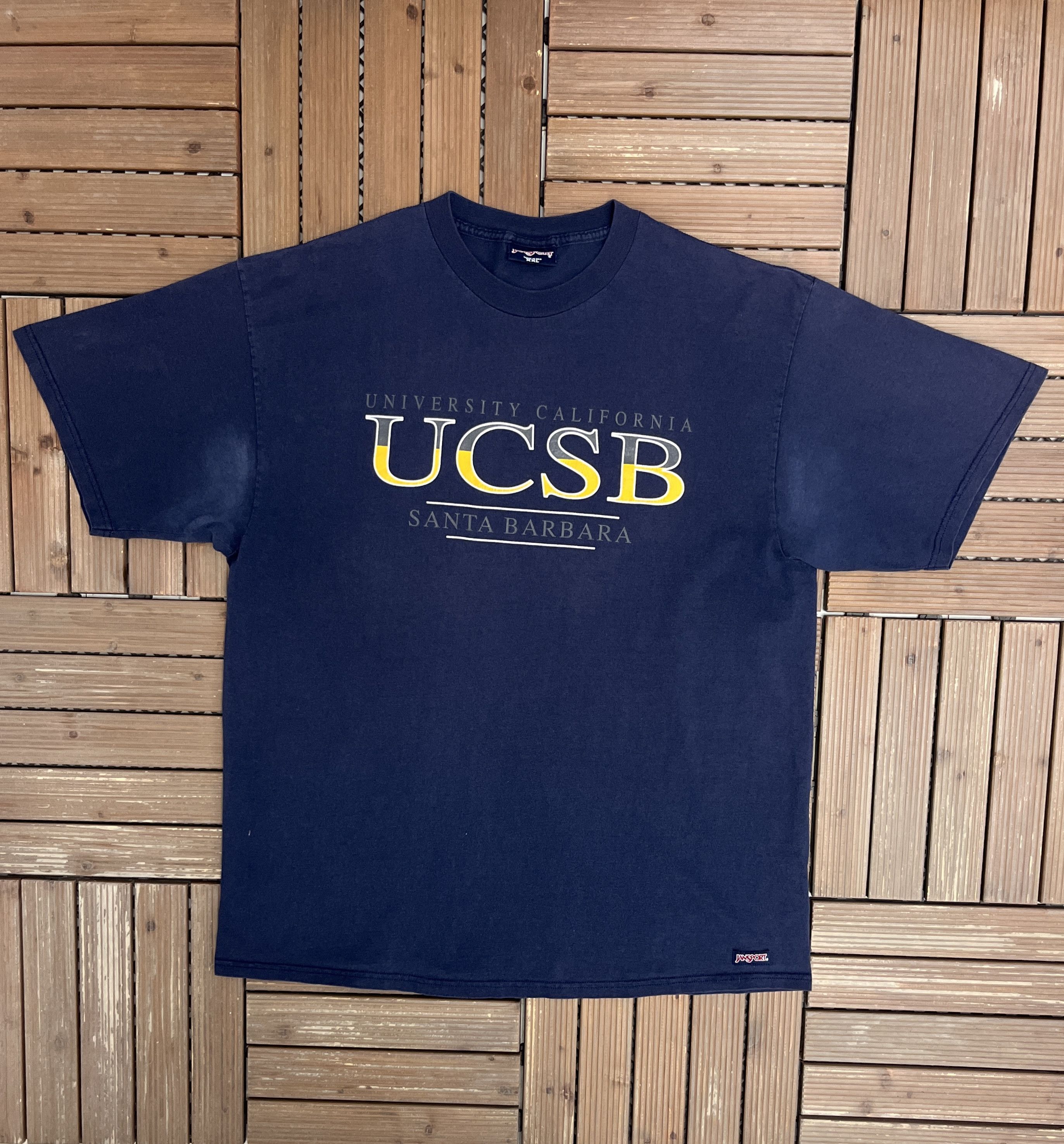 Jansport × Vintage University California Santa Barbara Vintage Blue T-Shirt Tee Size US XXL / EU 58 / 5 - 1 Thumbnail