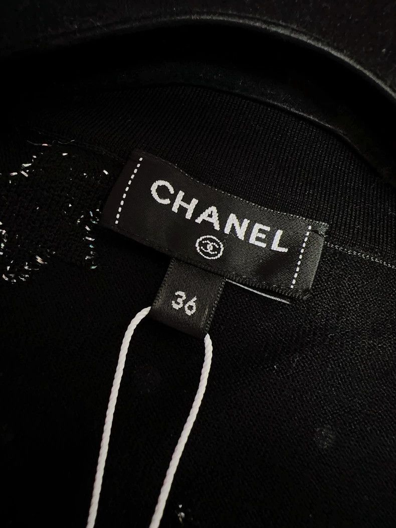 Chanel Chanel 23N Ski Series Black Hot Diamond Meteor Zipper Knit Size XS / US 0-2 / IT 36-38 - 6 Thumbnail
