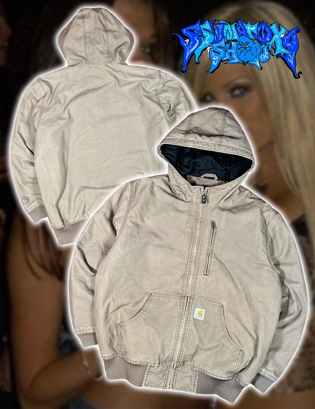 Carhartt Vintage Carhartt Hooded Quick Duck Jacket Thinsulate Size US L / EU 52-54 / 3 - 1 Thumbnail