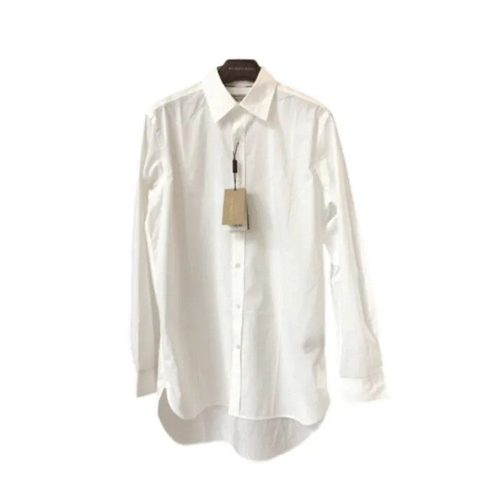 Burberry Burberry White Long Sleeve Button-Up Shirt Size US XL / EU 56 / 4 - 1 Thumbnail