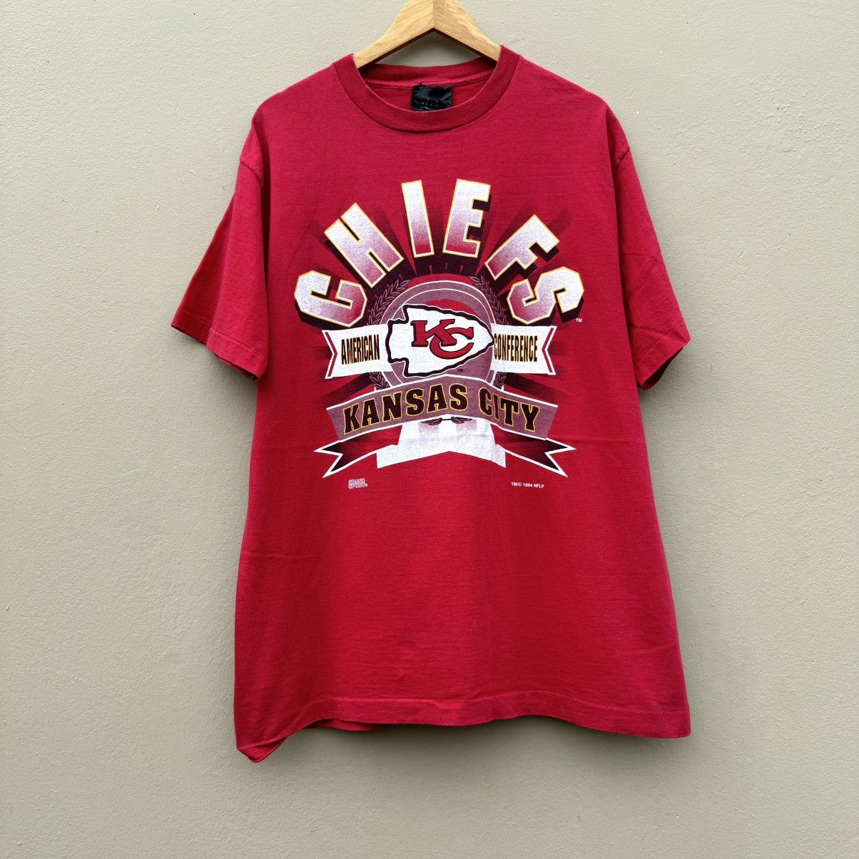 NFL × Vintage Vintage kansas city chiefs 90s tee Size US XL / EU 56 / 4 - 1 Thumbnail