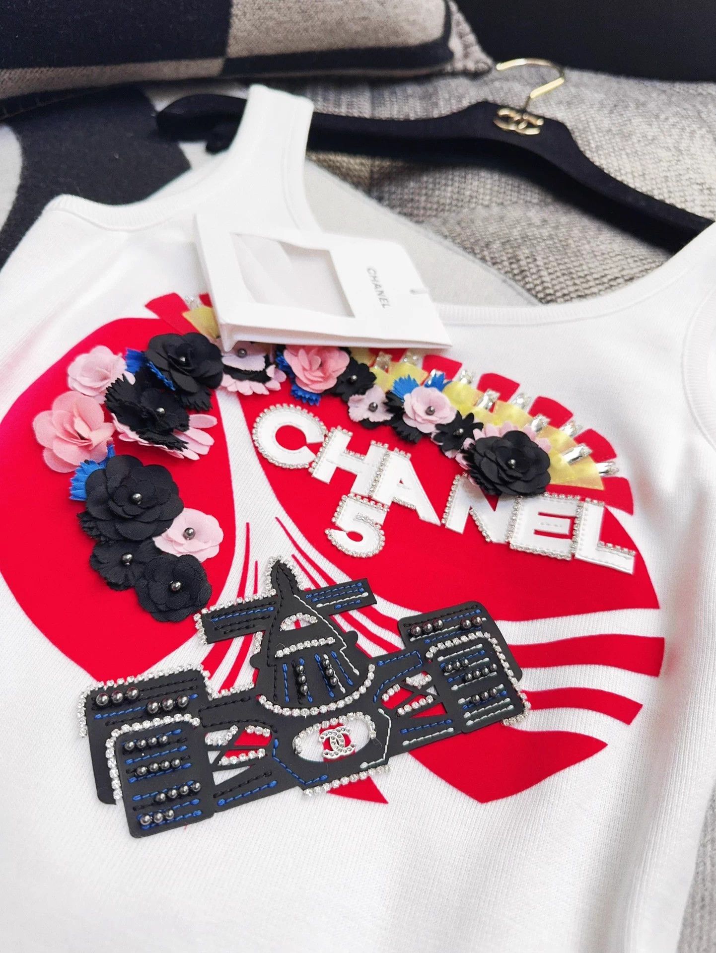 Chanel Chanel 23C Women's Flower Beaded Sleeveless Dress 36 Size XS / US 0-2 / IT 36-38 - 5 Thumbnail