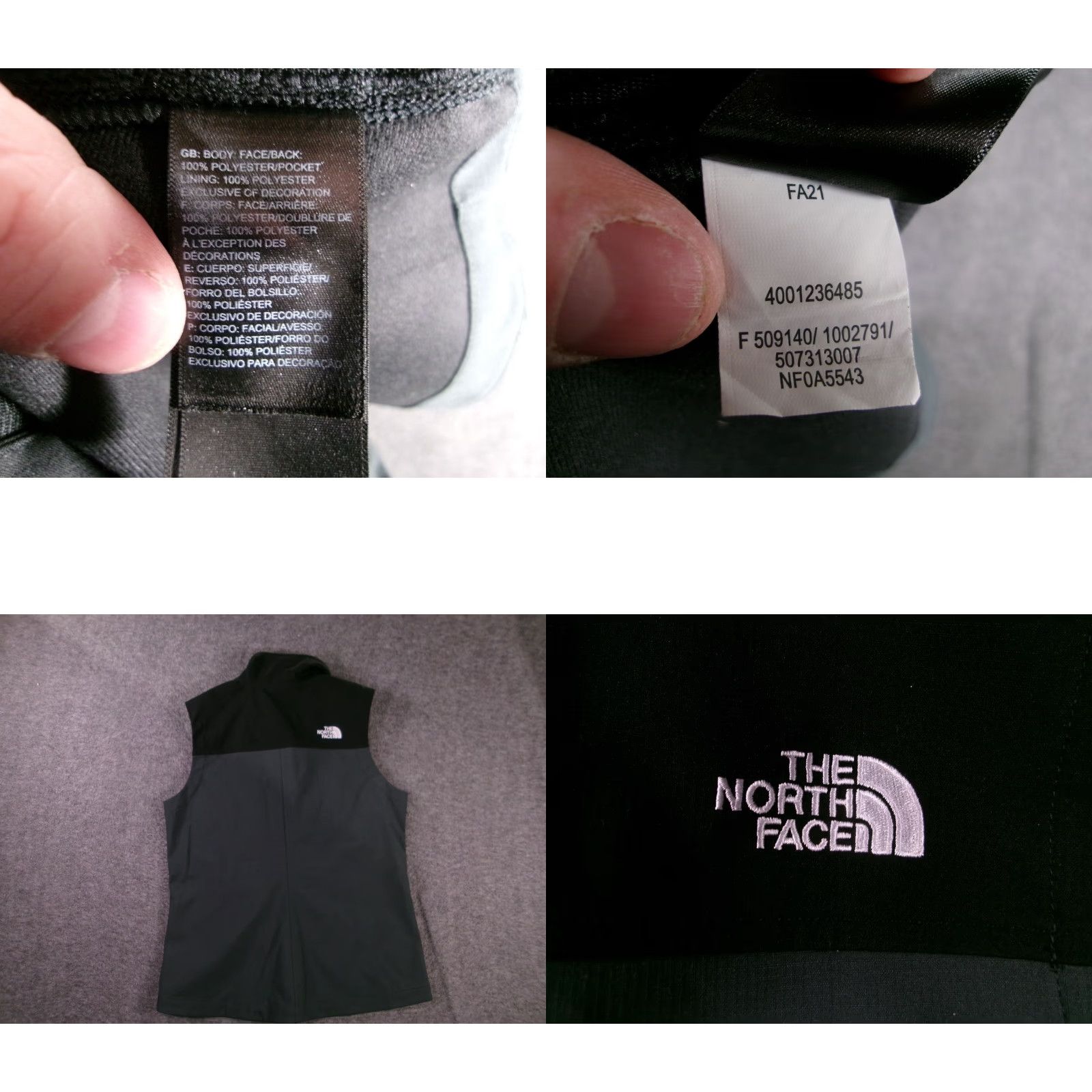 The North Face The North Face Vest Womens S Softshell Full Zip Embroidered Northeastern Roux Institute Logo Black Size S / US 4 / IT 40 - 8 Thumbnail