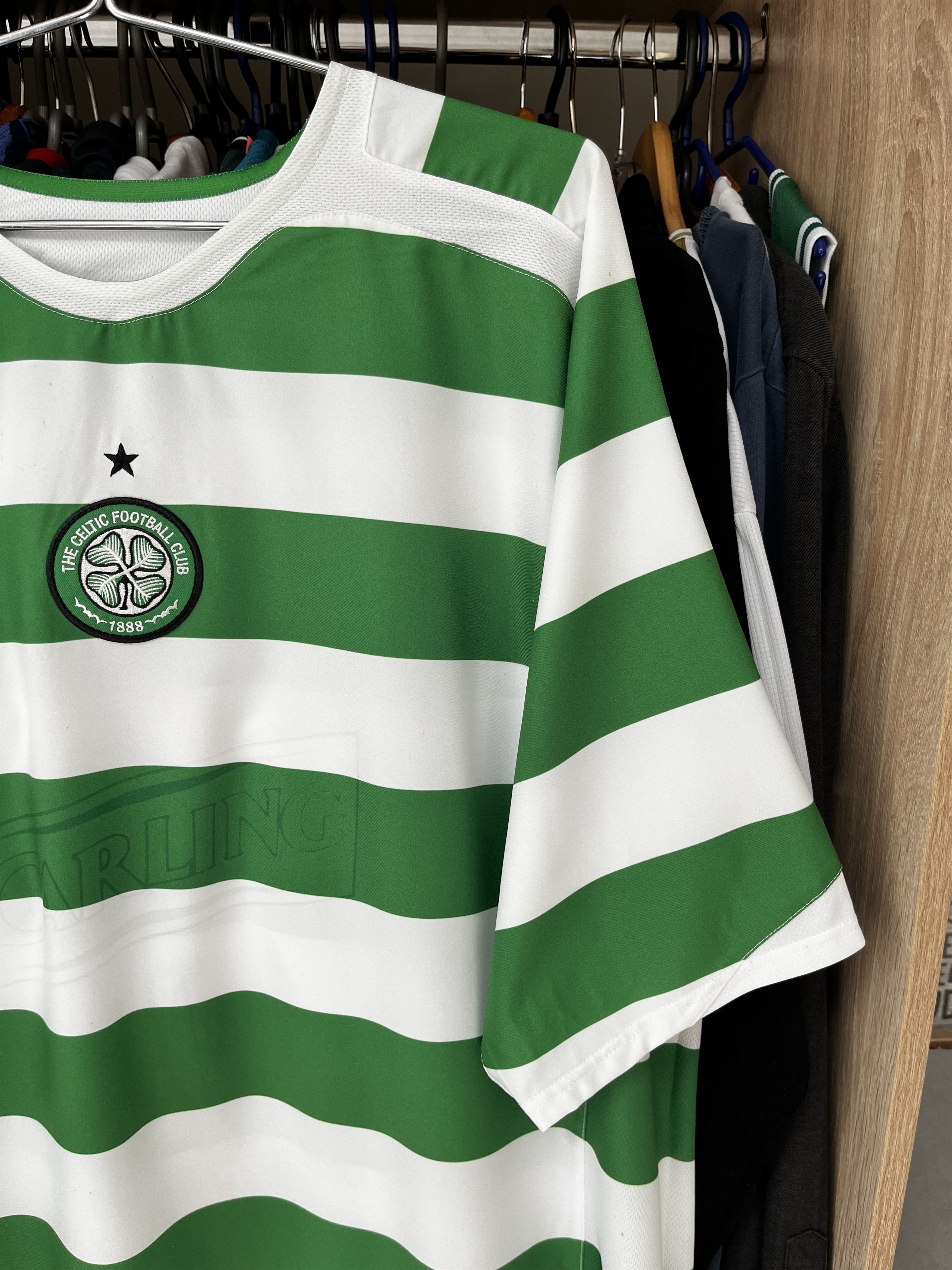 Nike ⚽️ CELTIC 2005/06 NIKE HOME FOOTBALL JERSEY SOCCER SHIRT Size US XXL / EU 58 / 5 - 4 Thumbnail