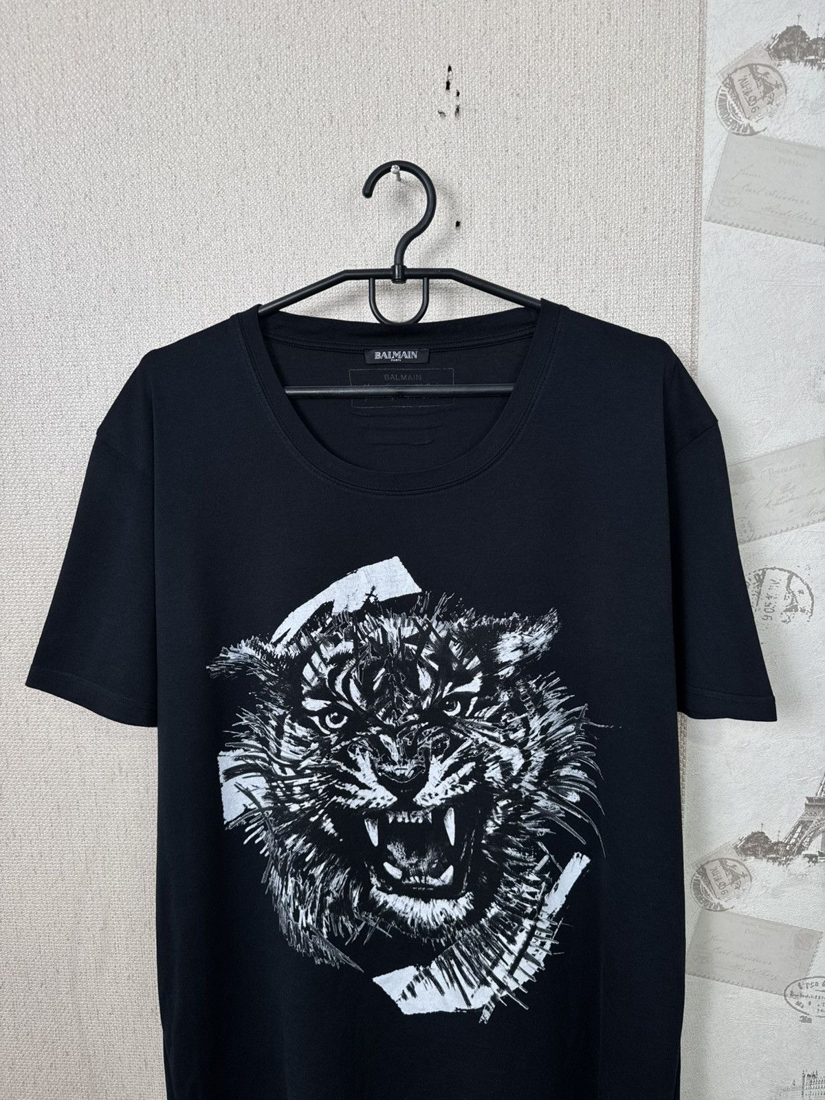 Balmain Balmain T shirt Tiger Print Luxury Black XL Size US XL / EU 56 / 4 - 7 Thumbnail