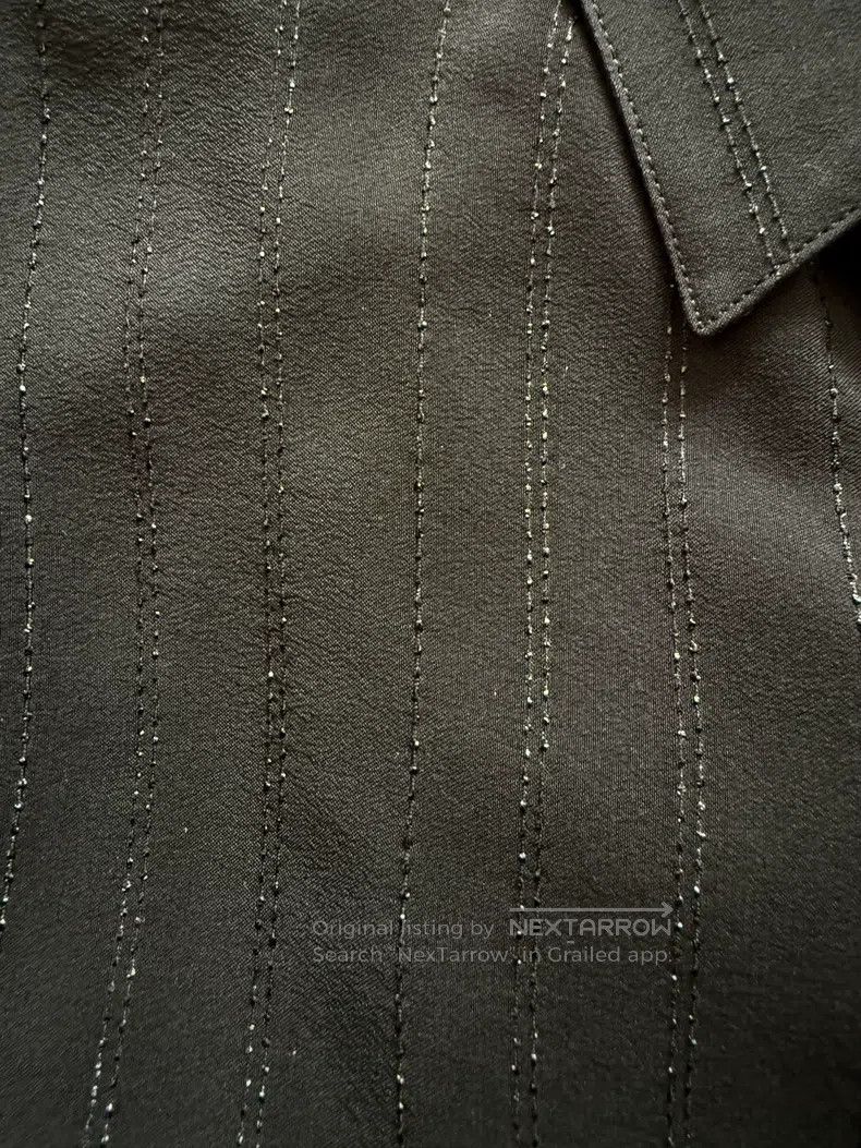 Saint Laurent Paris Saint Laurent Paris Black Silver Thread Shirt Size US M / EU 48-50 / 2 - 8 Thumbnail