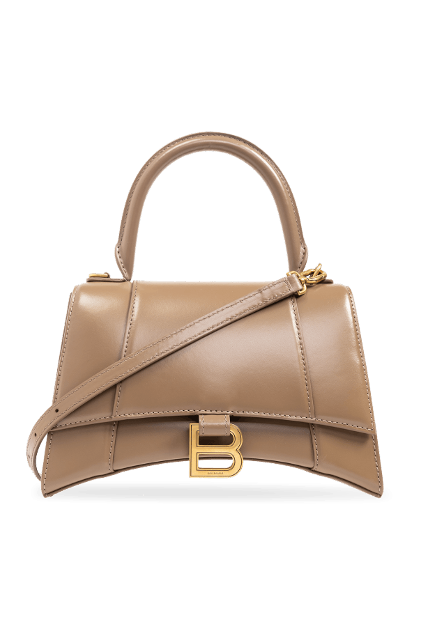 Balenciaga o1bcso1str1024 Size: OS / Hourglass Top Handle Bag Beige Size ONE SIZE - 1 Thumbnail