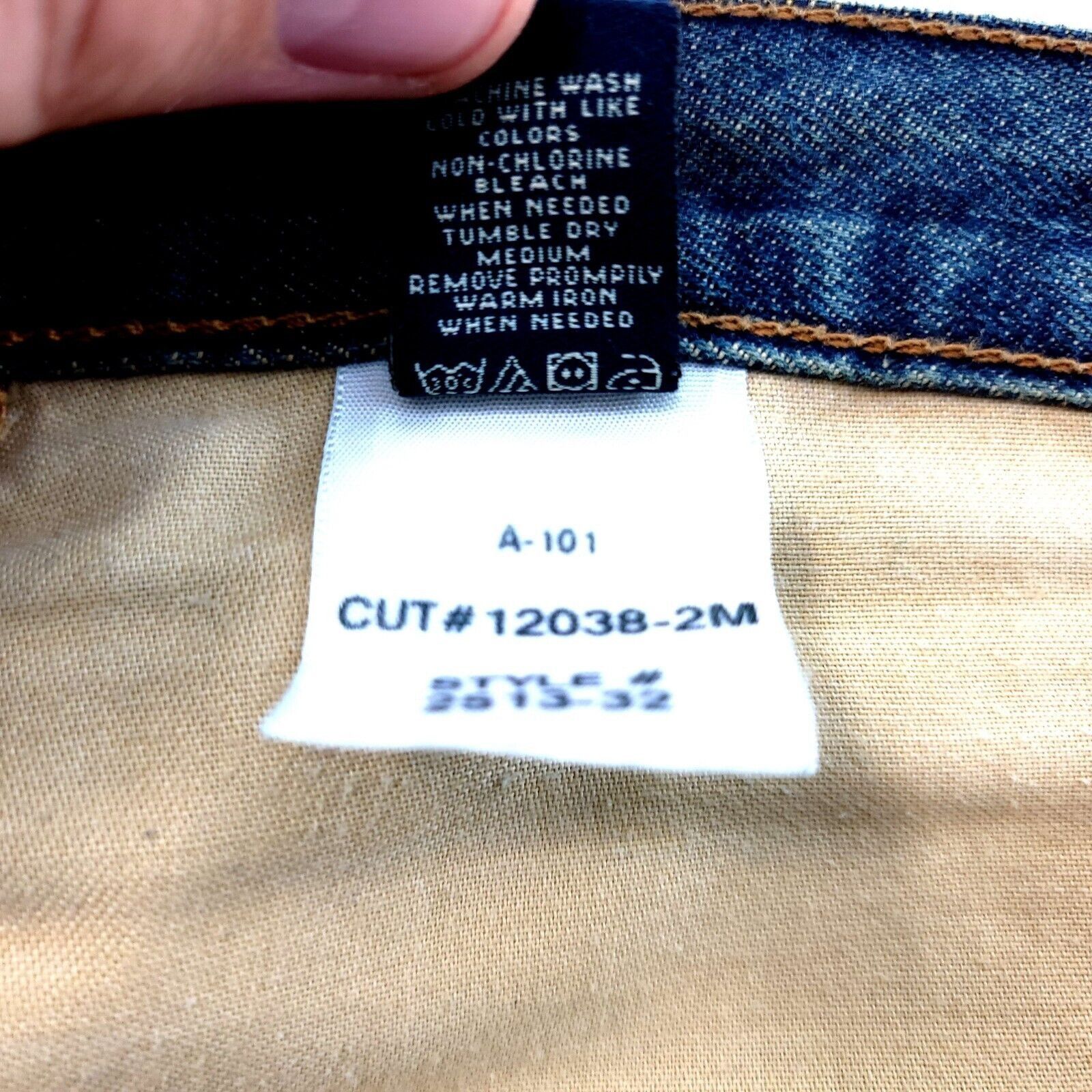 American Eagle Outfitters American Eagle Distressed Blue Brown Whiskering Stone Wash D Size US 40 / EU 56 - 12 Thumbnail