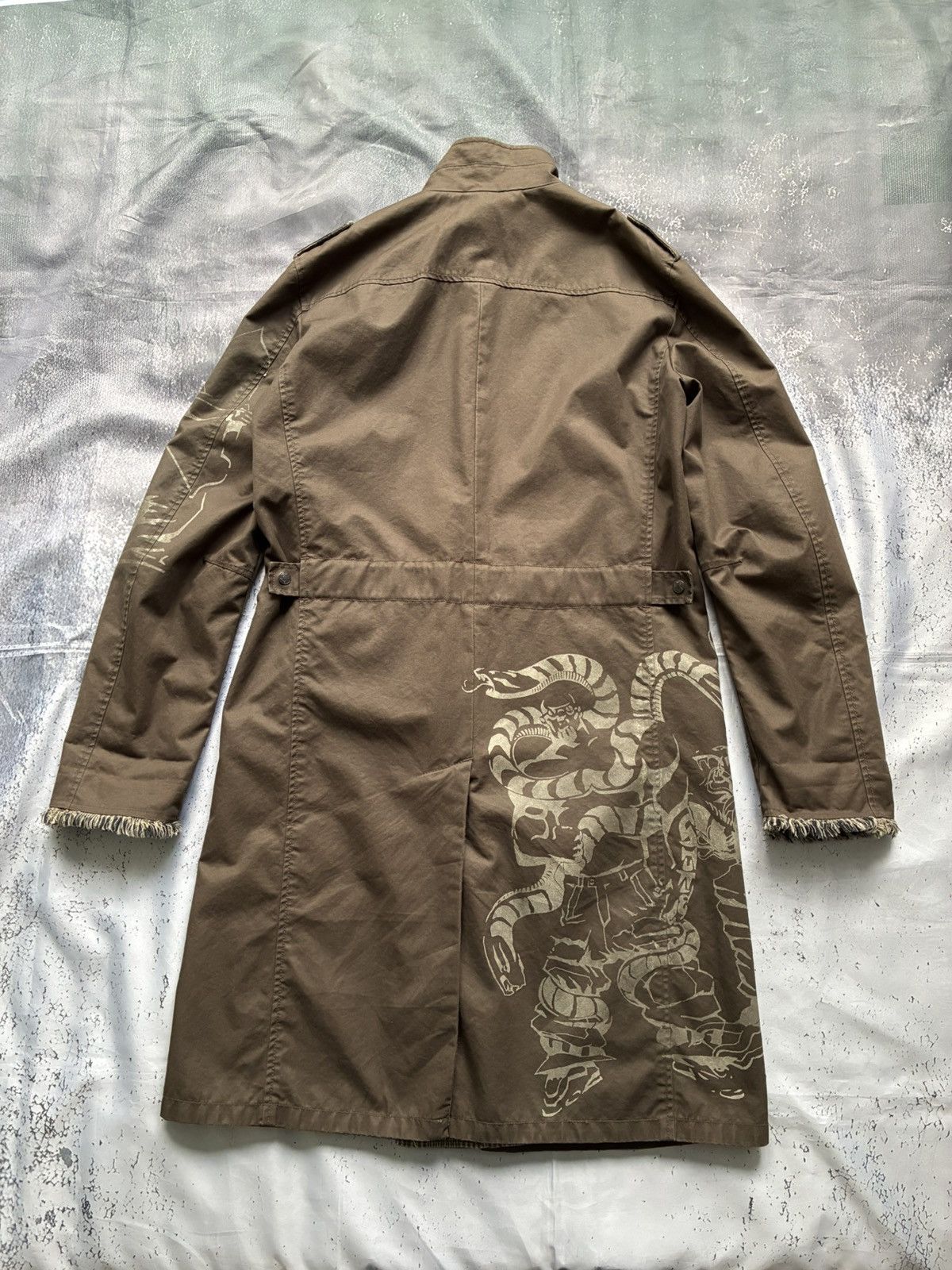 Marithe + Francois Girbaud Archive Double-Breasted Graphic Military Coat Size US L / EU 52-54 / 3 - 2 Thumbnail