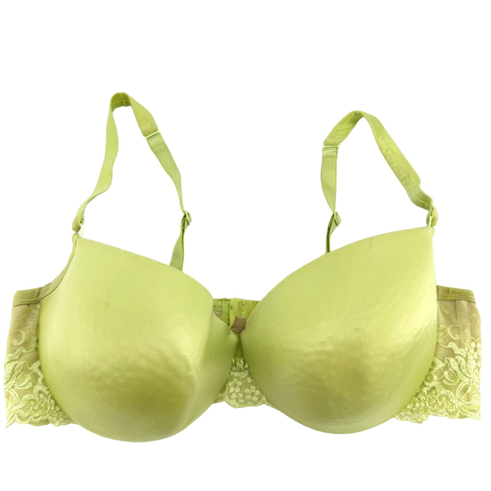 Cacique Floral Lace Push Up Bra Strap Padded Yellow 42Dd, Women's