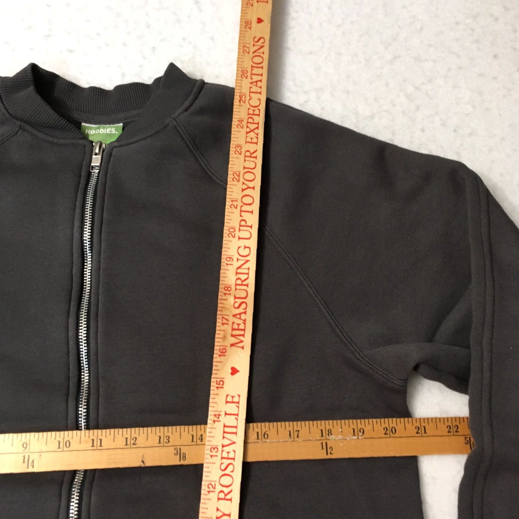 Vintage Mens Full Zip Sweatshirt L Gray fleece pockets Hoodie Shirt Size US L / EU 52-54 / 3 - 3 Thumbnail
