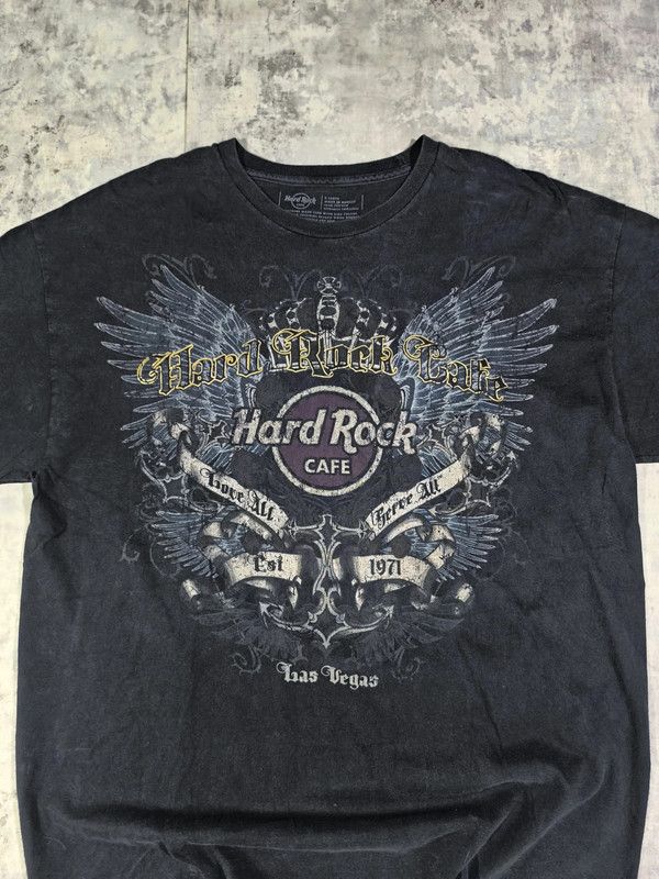 Affliction × Hard Rock Cafe × Vintage VTG 00s Hard Rock Cafe Affliction Style Wings Faded Y2K Size US XL / EU 56 / 4 - 2 Thumbnail