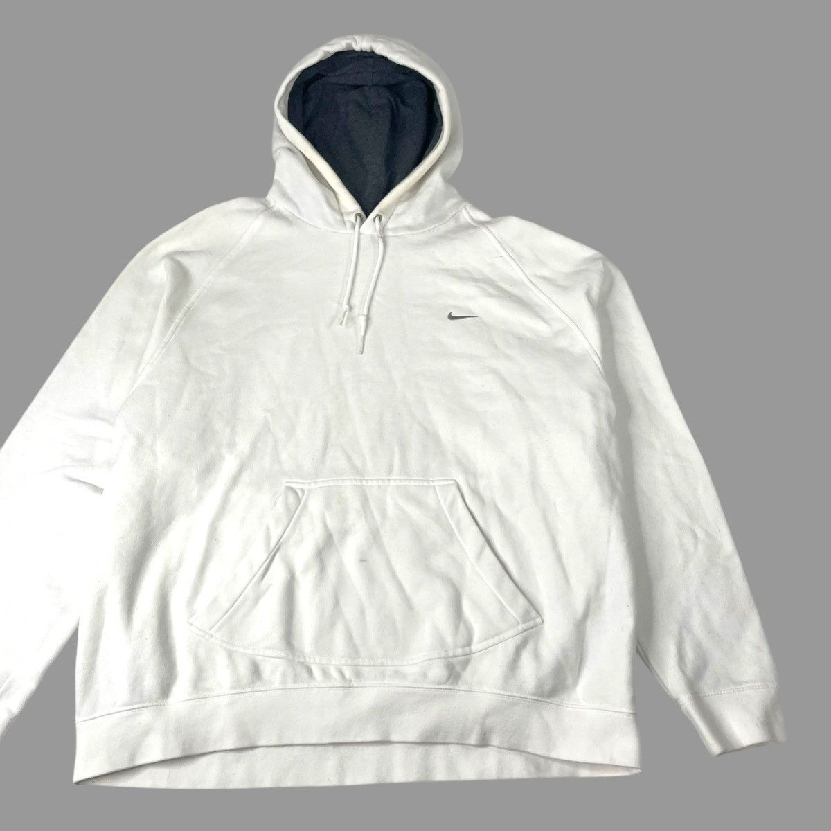 Nike × Vintage Vintage Y2K Nike basic logo hoodie Size US XL / EU 56 / 4 - 2 Thumbnail