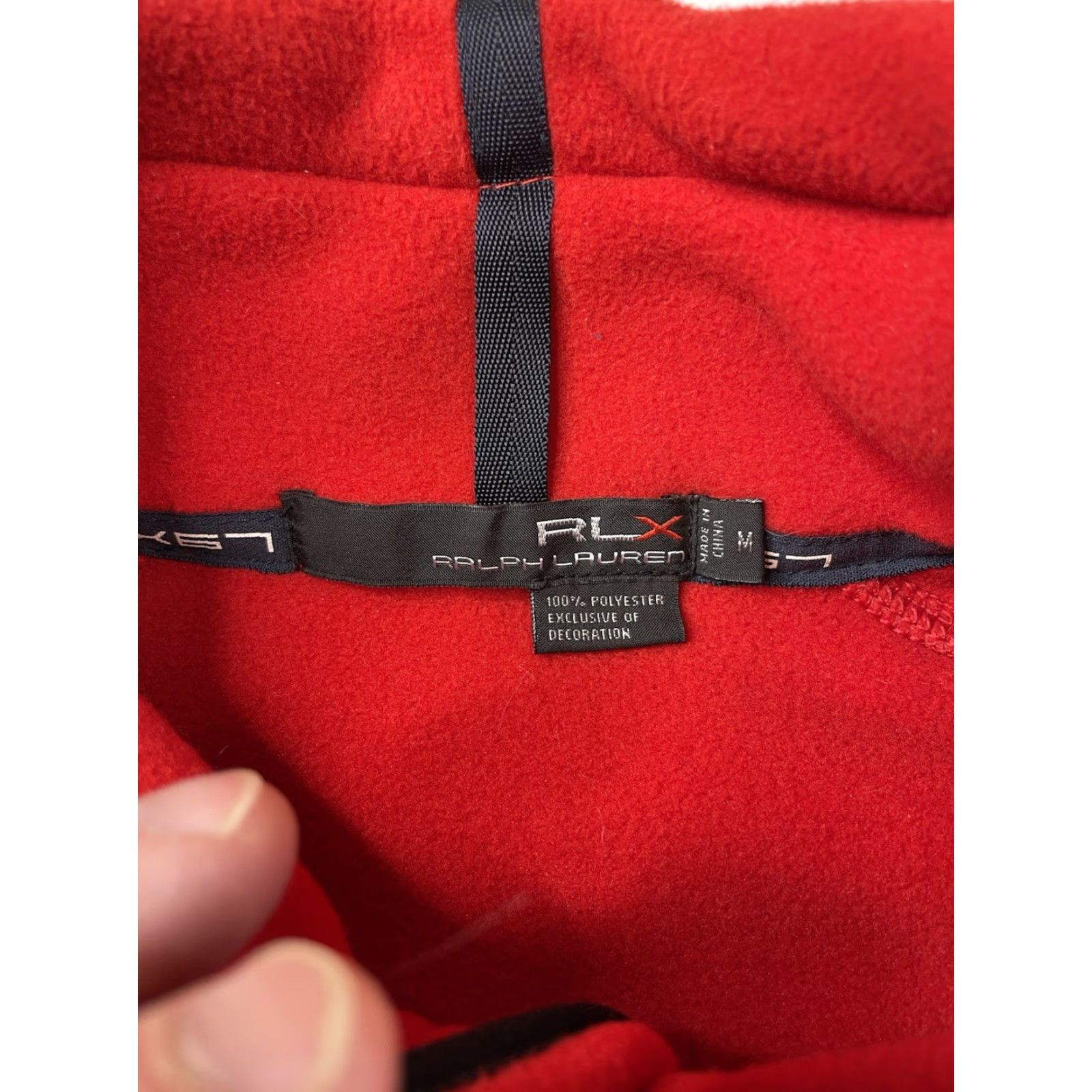 Ralph Lauren VINTAGE RLX Ralph Lauren USA Flag Spell Out Red Fleece Full Zip Vest Men M Size US M / EU 48-50 / 2 - 3 Thumbnail