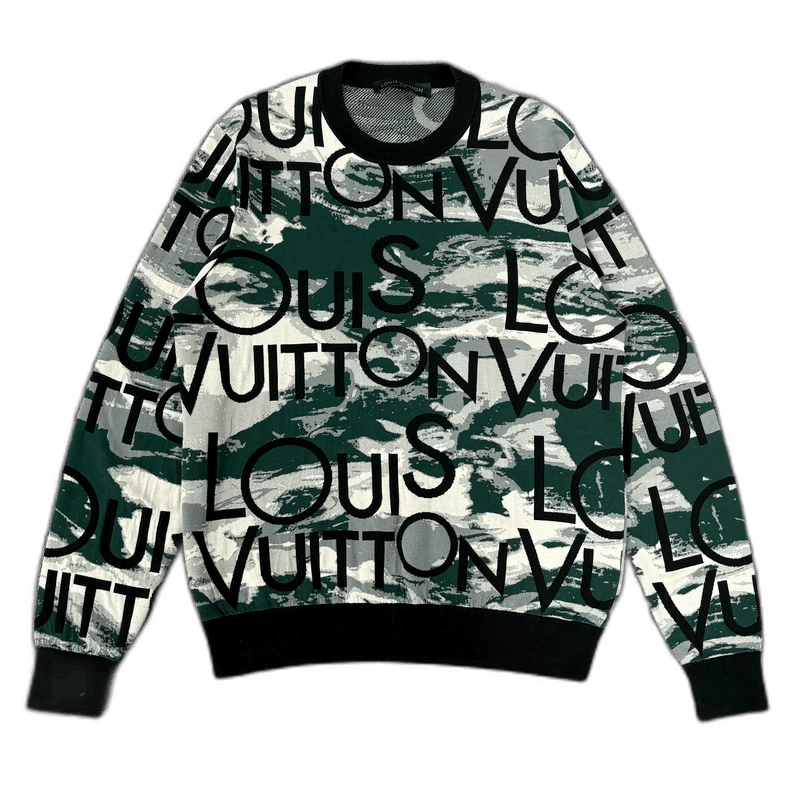 Louis Vuitton Louis Vuitton Camouflage Knit Sweater XL-2506 Size US XL / EU 56 / 4 - 1 Thumbnail
