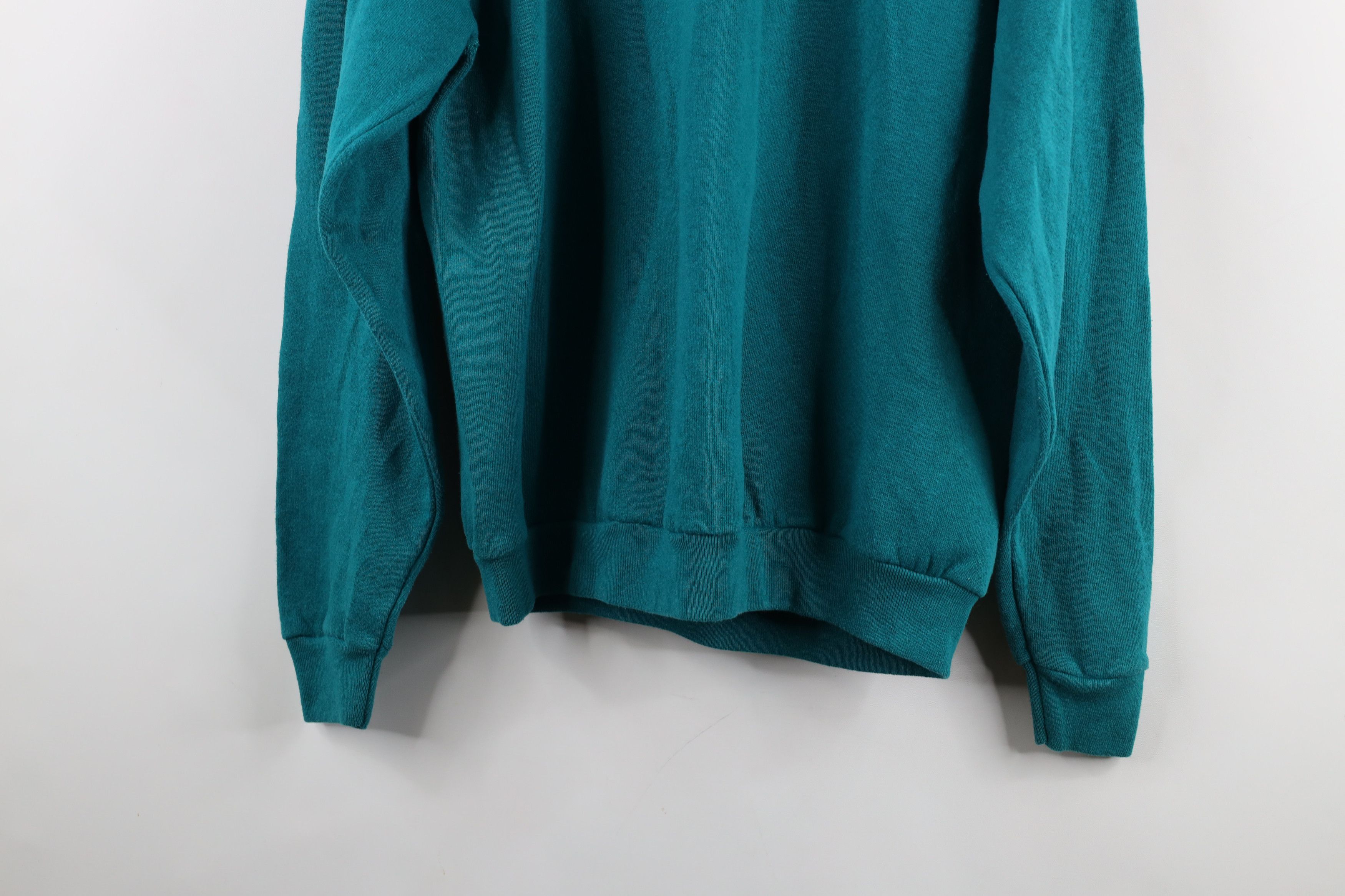 Vintage Vintage 80s 90s Streetwear Crewneck Sweatshirt Teal USA Size US M / EU 48-50 / 2 - 10 Thumbnail
