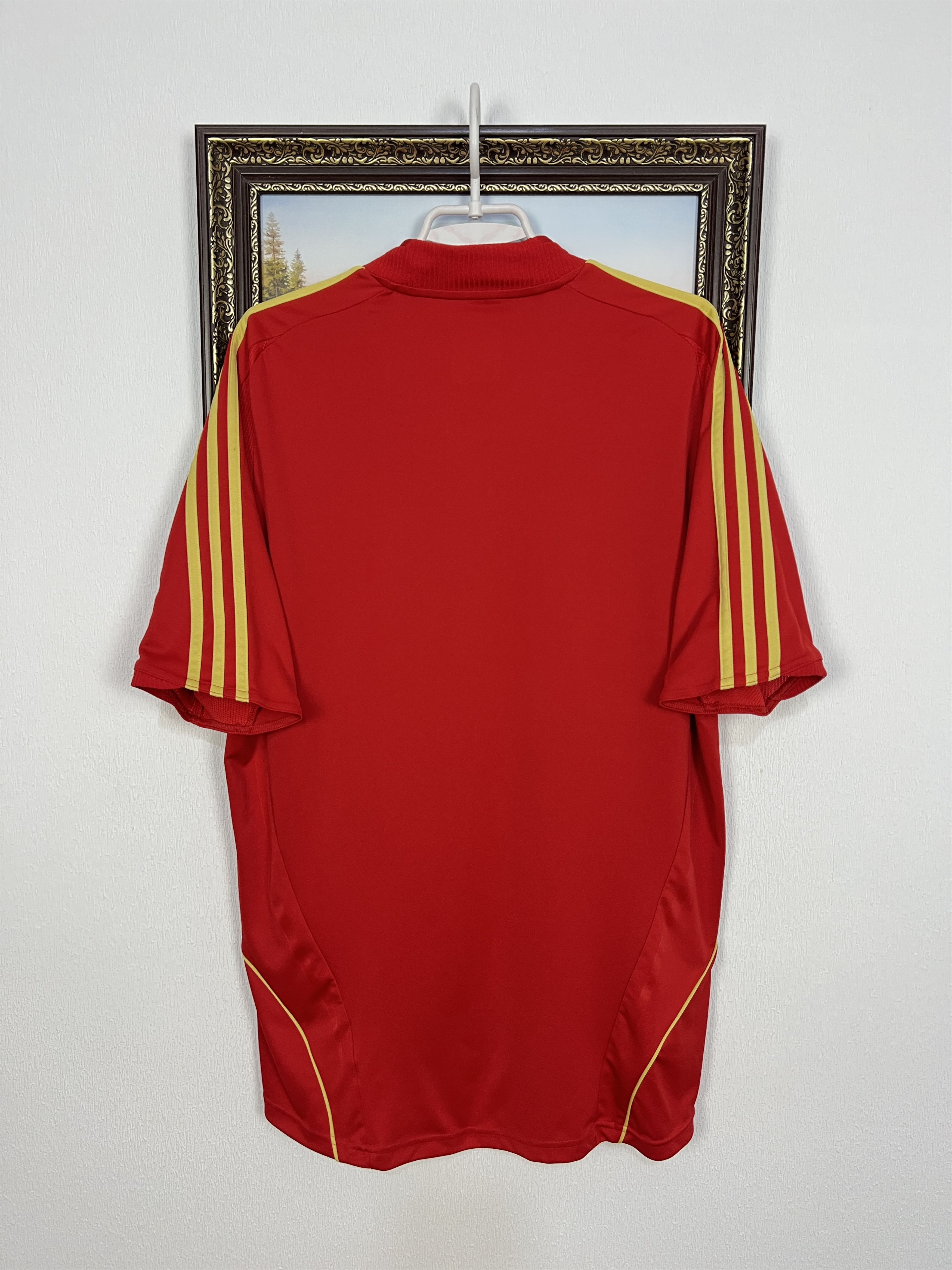 Adidas Spain Home football shirt 2008 Soccer Adidas Jersey Mens Size US L / EU 52-54 / 3 - 11 Thumbnail