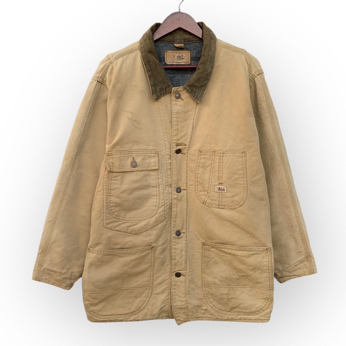 Levi's VINTAGE LEVIS USA 70742-62 DUCK CANVAS CHORE JACKET BLANKET Size US XL / EU 56 / 4 - 2 Thumbnail