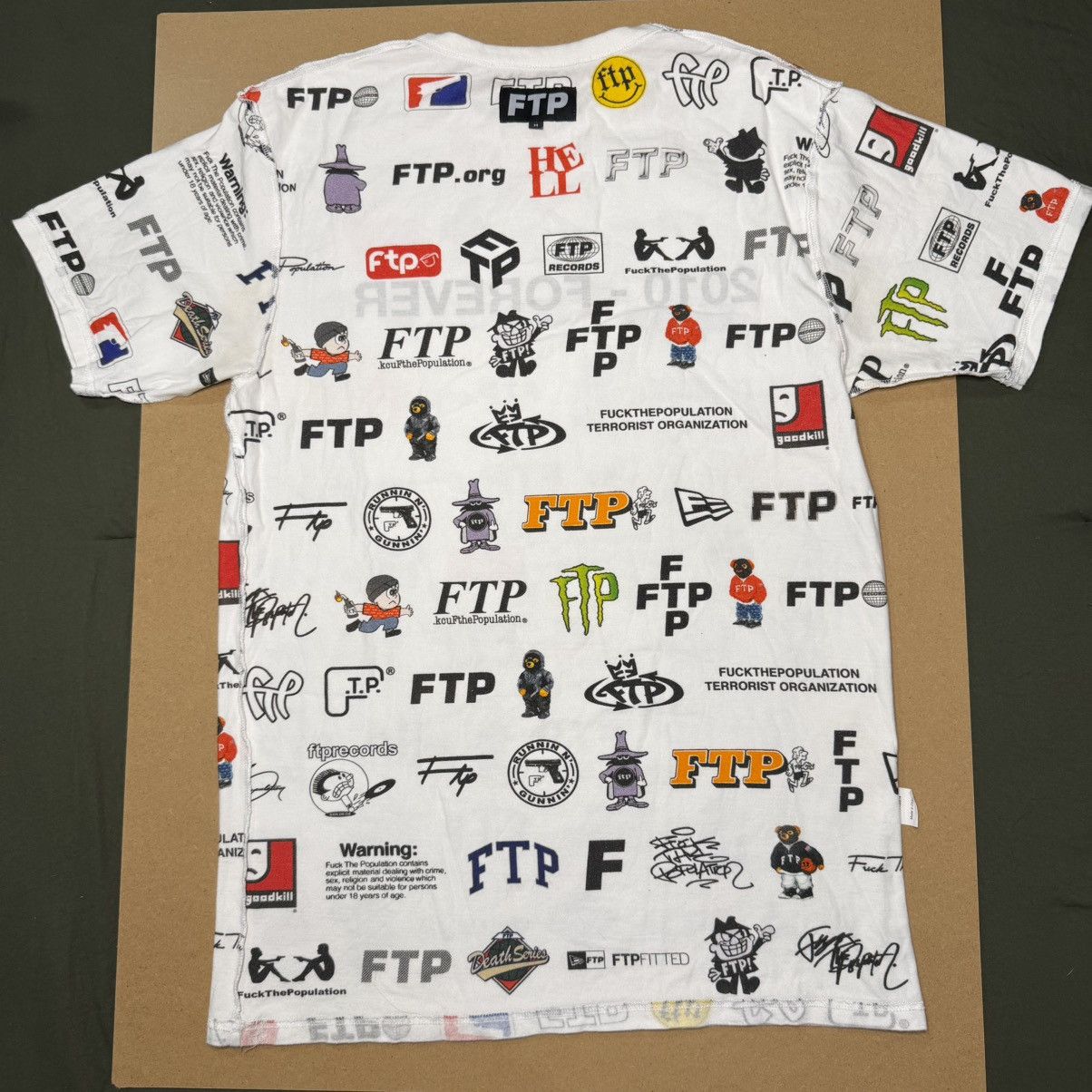 Fuck The Population FTP 13 Year Anniversary T Shirt Size US M / EU 48-50 / 2 - 4 Thumbnail