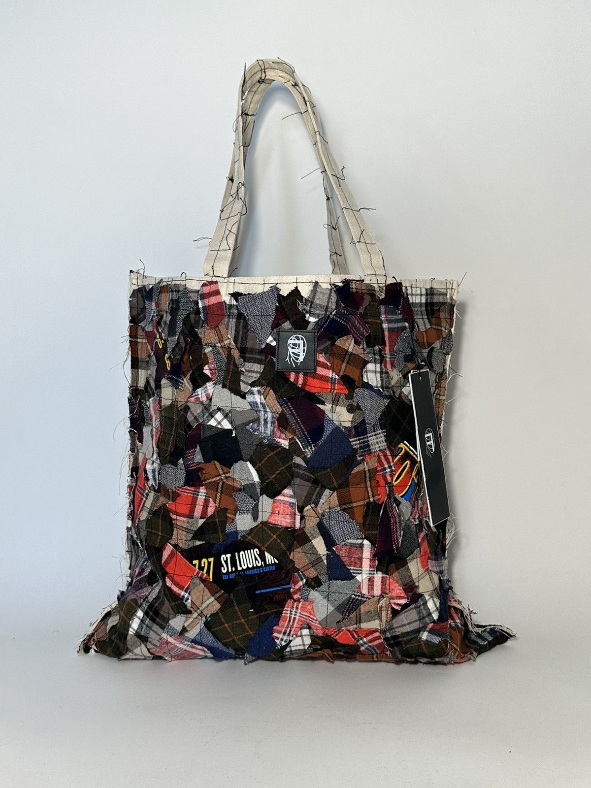 Handmade × Vintage “Patchwork” Tote Bag by Fathomtheidea Size ONE SIZE - 1 Thumbnail