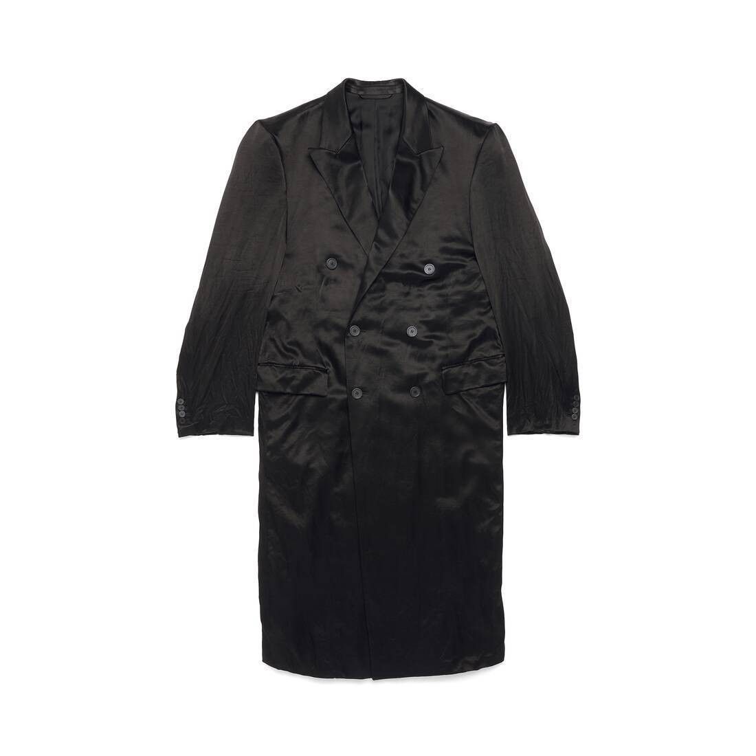 Balenciaga o1in1g1225 Steroid Coat in Black Size US L / EU 52-54 / 3 - 1 Thumbnail
