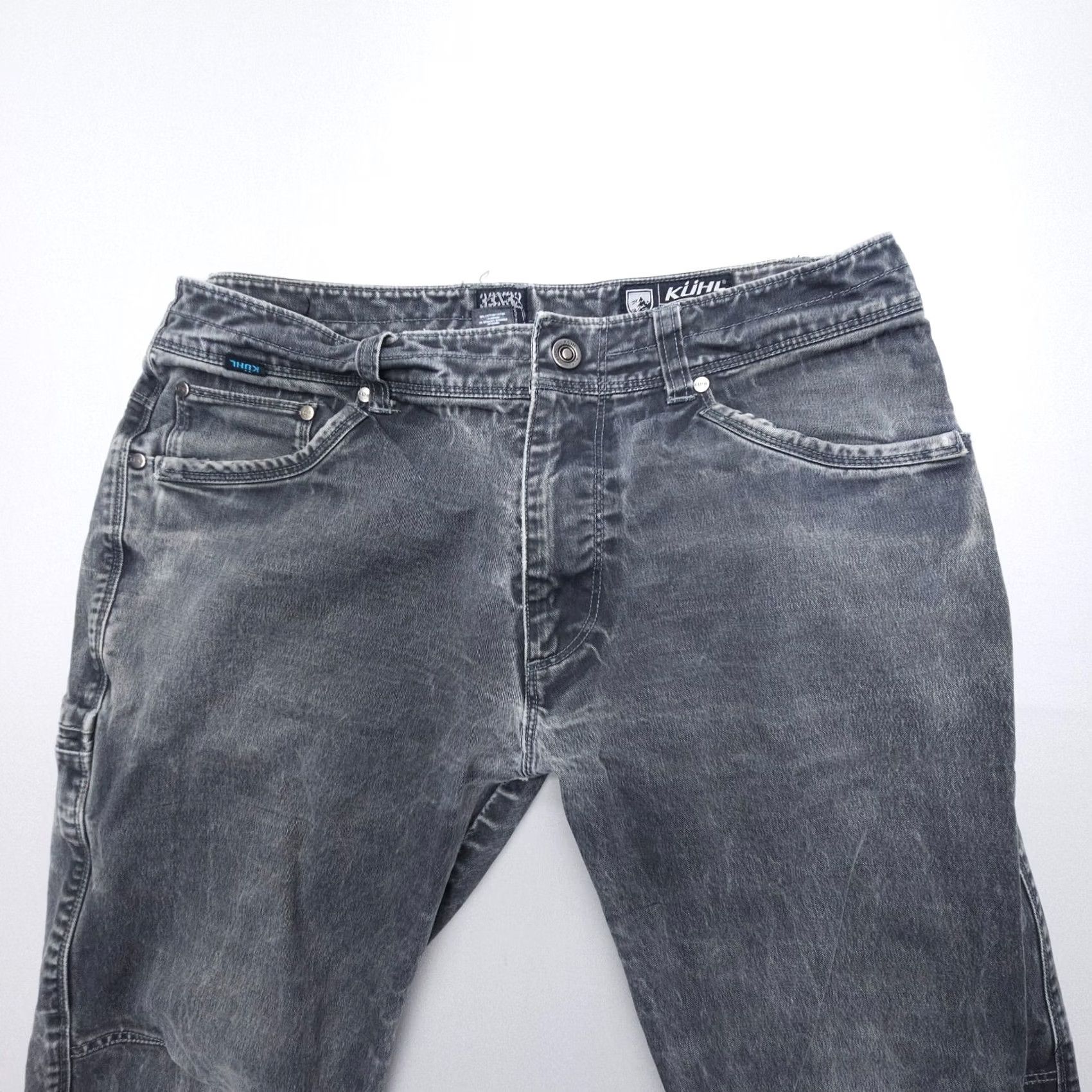 Vintage Kuhl Rydr Pants Mens 33 x 32 Patina Dye Gray Heavyweight Workwear Canvas Size US 33 - 4 Thumbnail