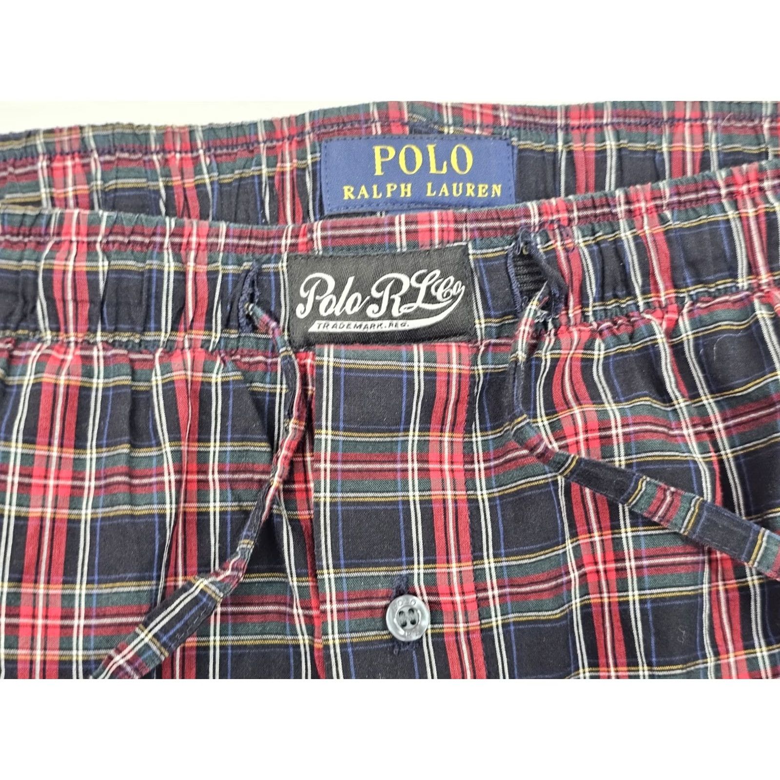 Polo Ralph Lauren Polo Ralph Lauren Sleep Pants Mens XL Red Black Plaid Lounge Cotton EUC Size US XL / EU 56 / 4 - 7 Thumbnail
