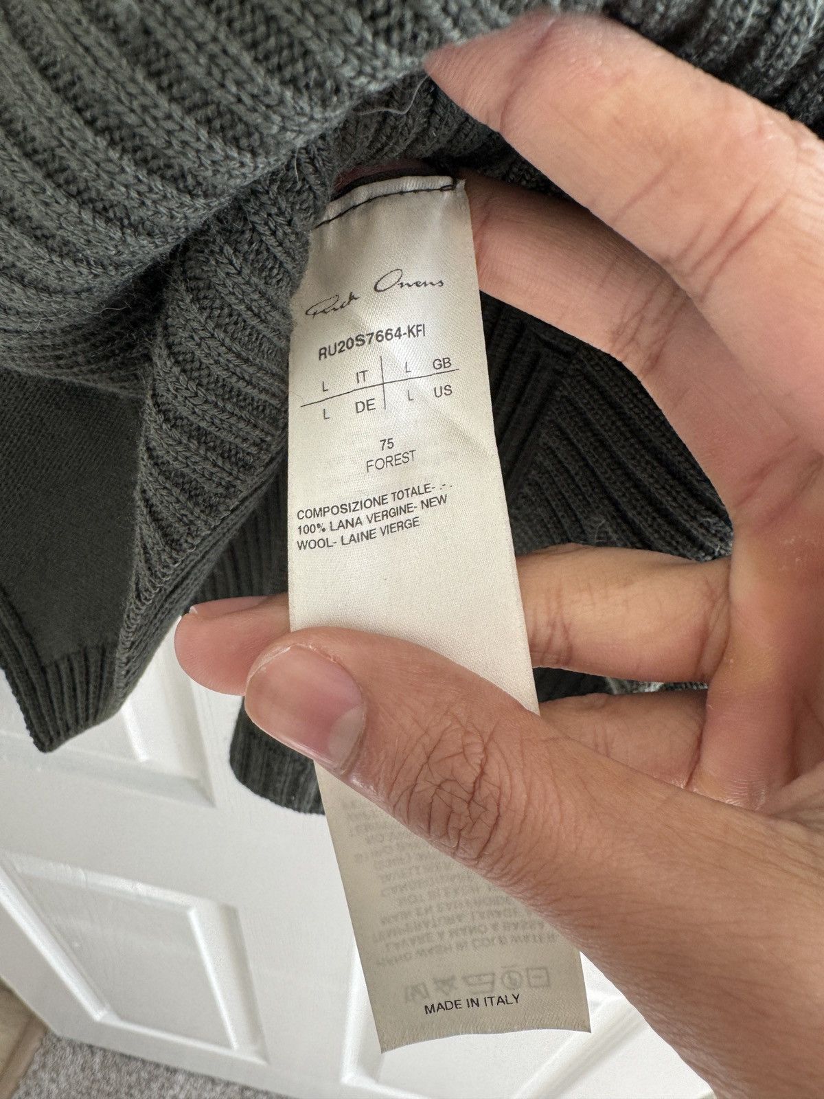 Rick Owens Rick Owens Tecuatl Cropped Fisherman Knit Size US L / EU 52-54 / 3 - 4 Thumbnail